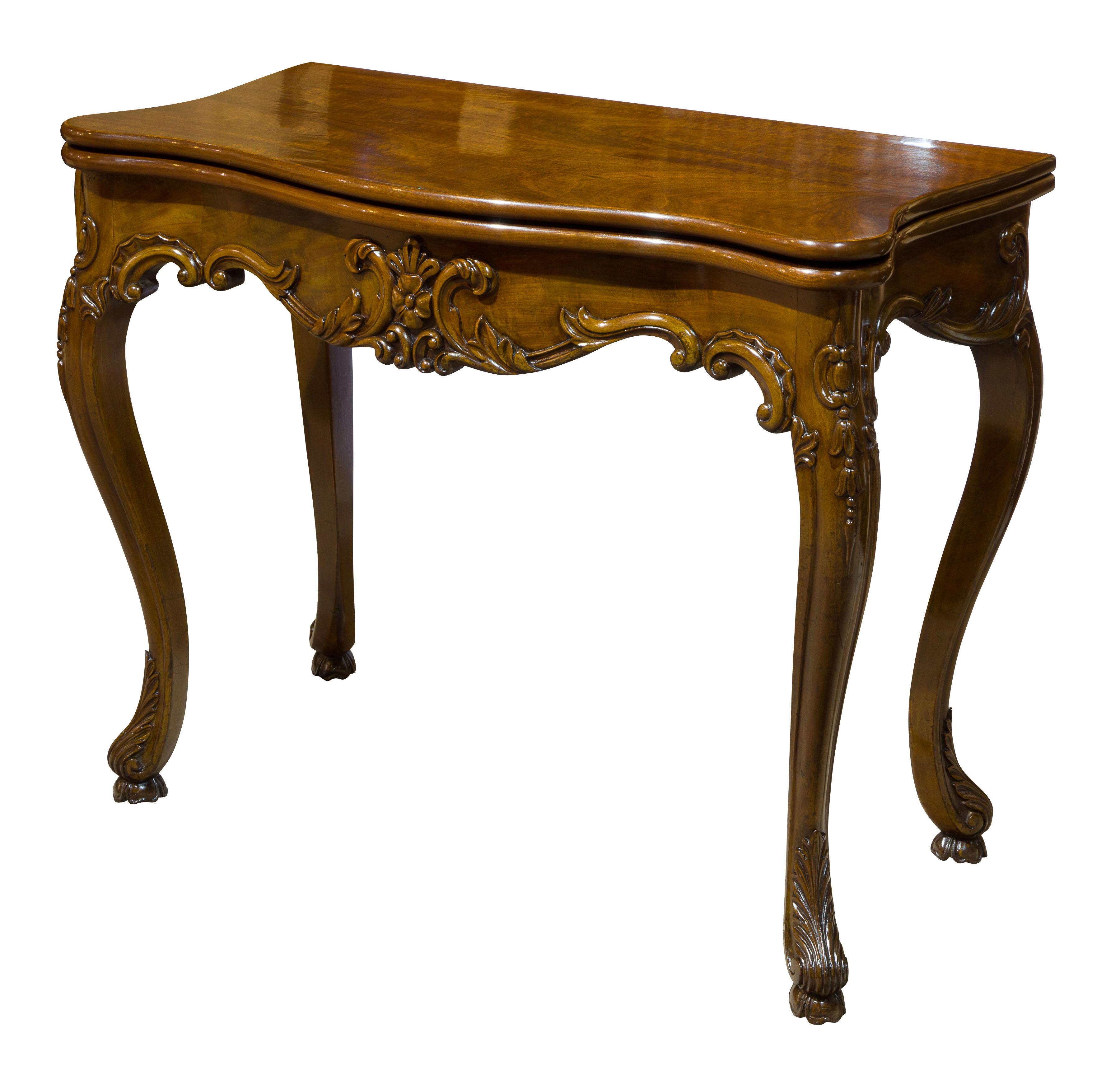 French fold-over card table (1 of 1)