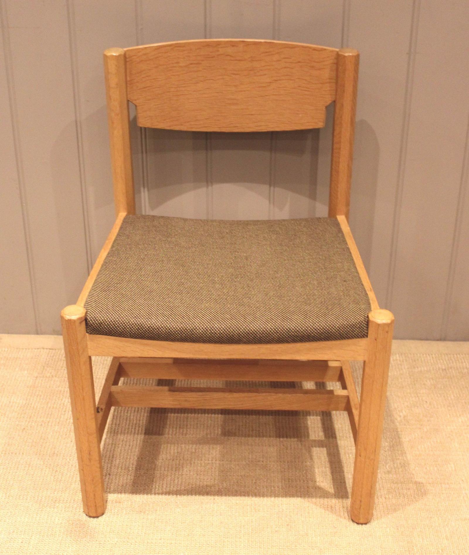 Solid Light Oak Library Chair (1 of 10)