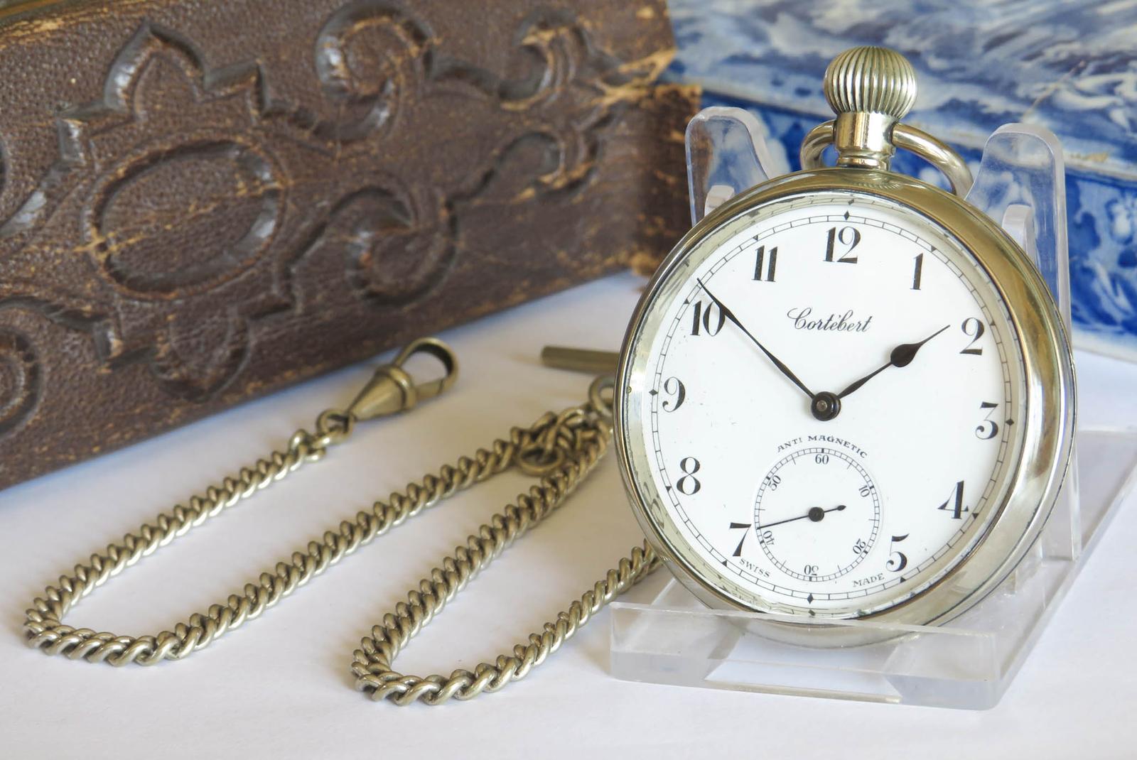 Pocket Watch: 1930s Cortebert Pocket Watch & Chain (1 of 5) Pocket Watch: 1930s Cortebert Pocket Watch & Chain (1 of 5)