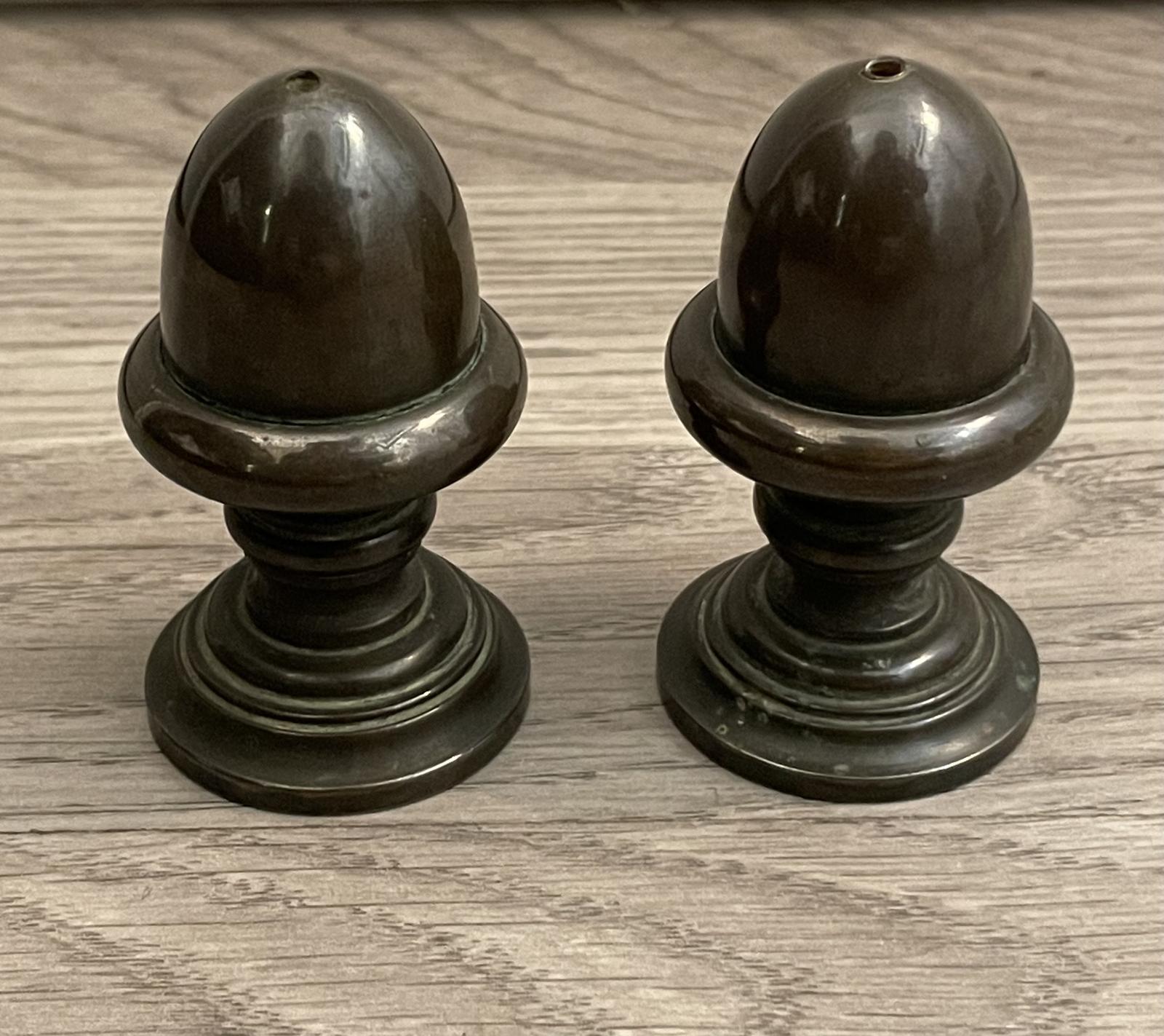 Pair of Georgian Bronze Spice Pounce Shakers (1 of 4)