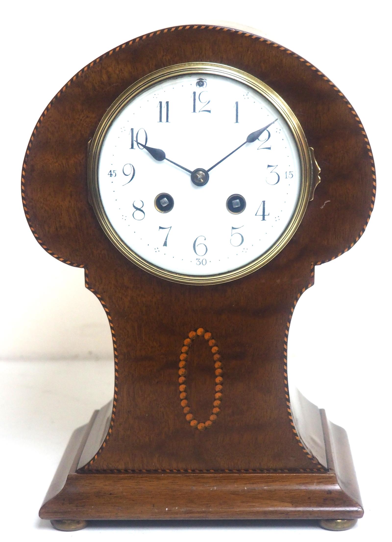 Rare Find French Mahogany Bracket Clock - 8-day Striking Mantle Clock (1 of 10)