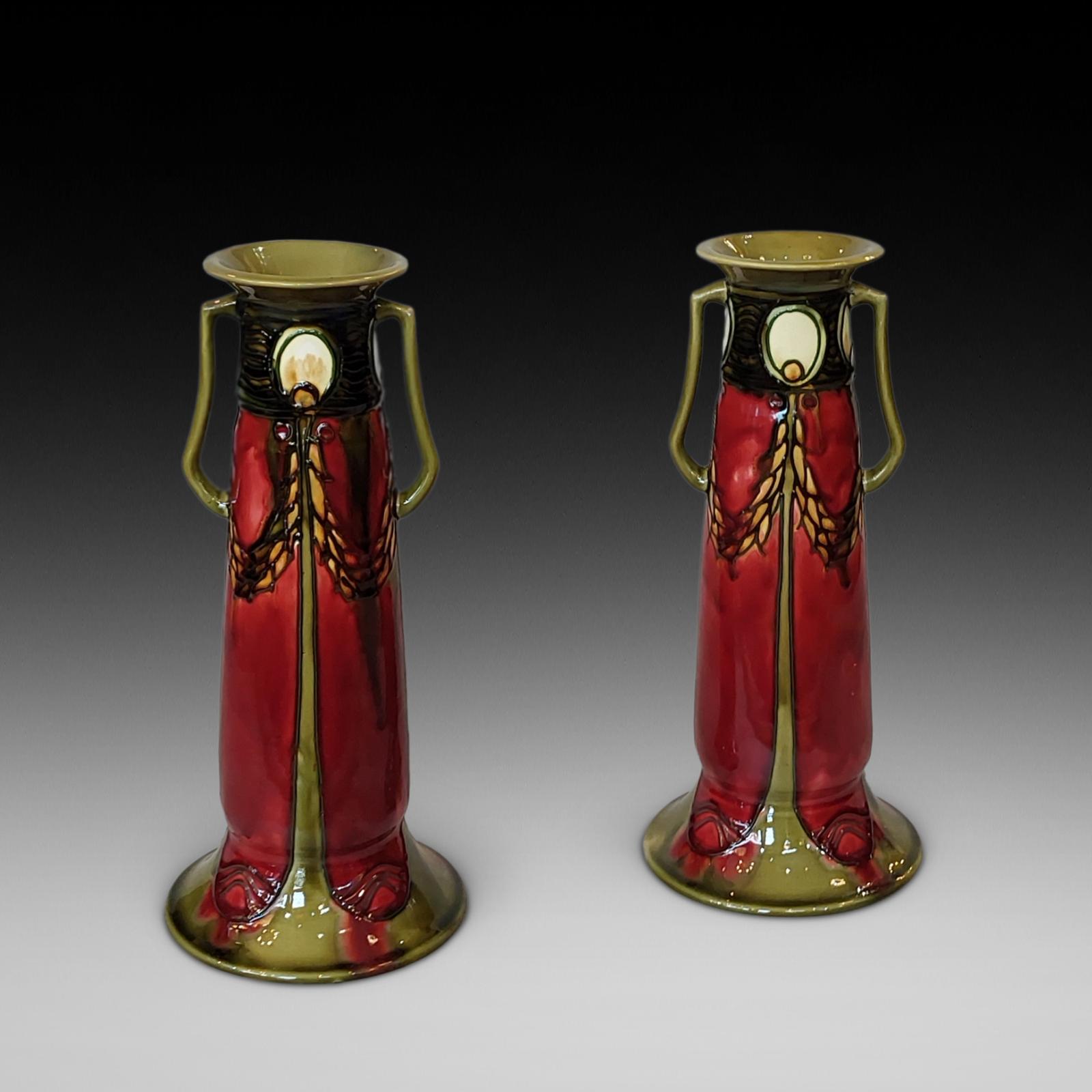 Pair of Minton Secessionist Vases (1 of 6) Pair of Minton Secessionist Vases (1 of 6)