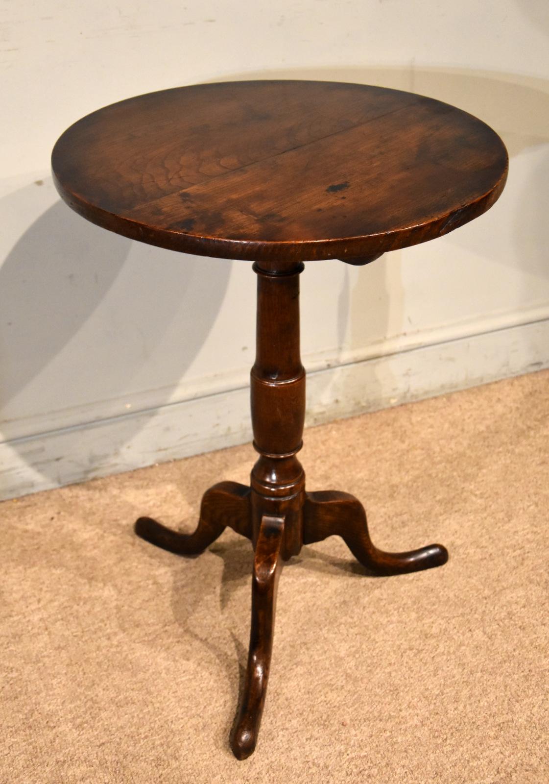 Early 19th Century Oak Tripod Table (1 of 5)