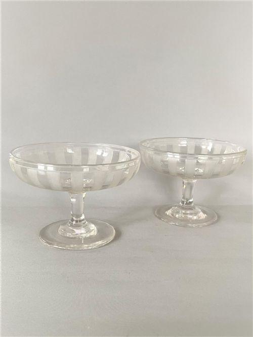 Handsome Pair of Victorian Frosted Glass Comports (1 of 5) Handsome Pair of Victorian Frosted Glass Comports (1 of 5)