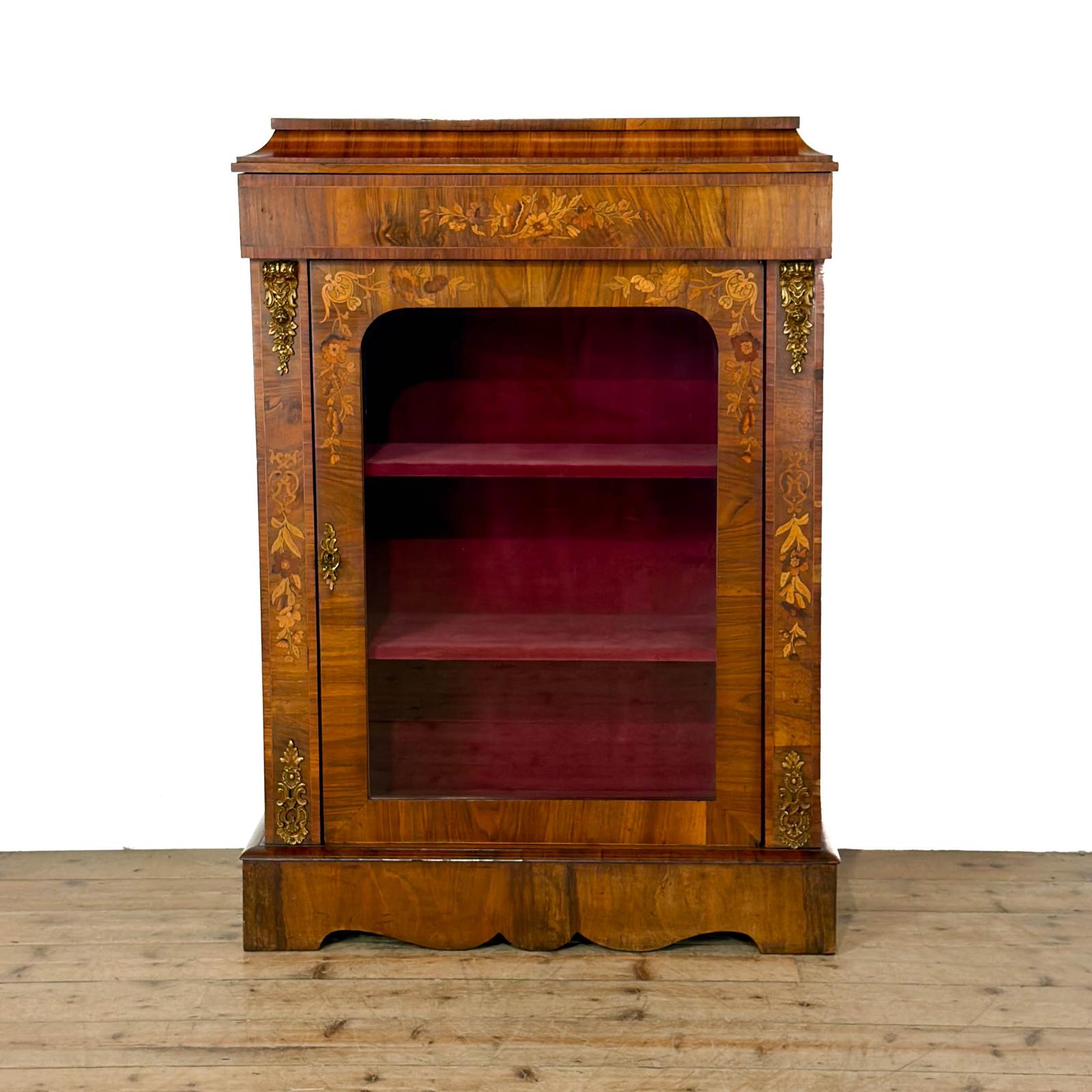 Antique Walnut Inlaid Pier Cabinet (1 of 10) Antique Walnut Inlaid Pier Cabinet (1 of 10)