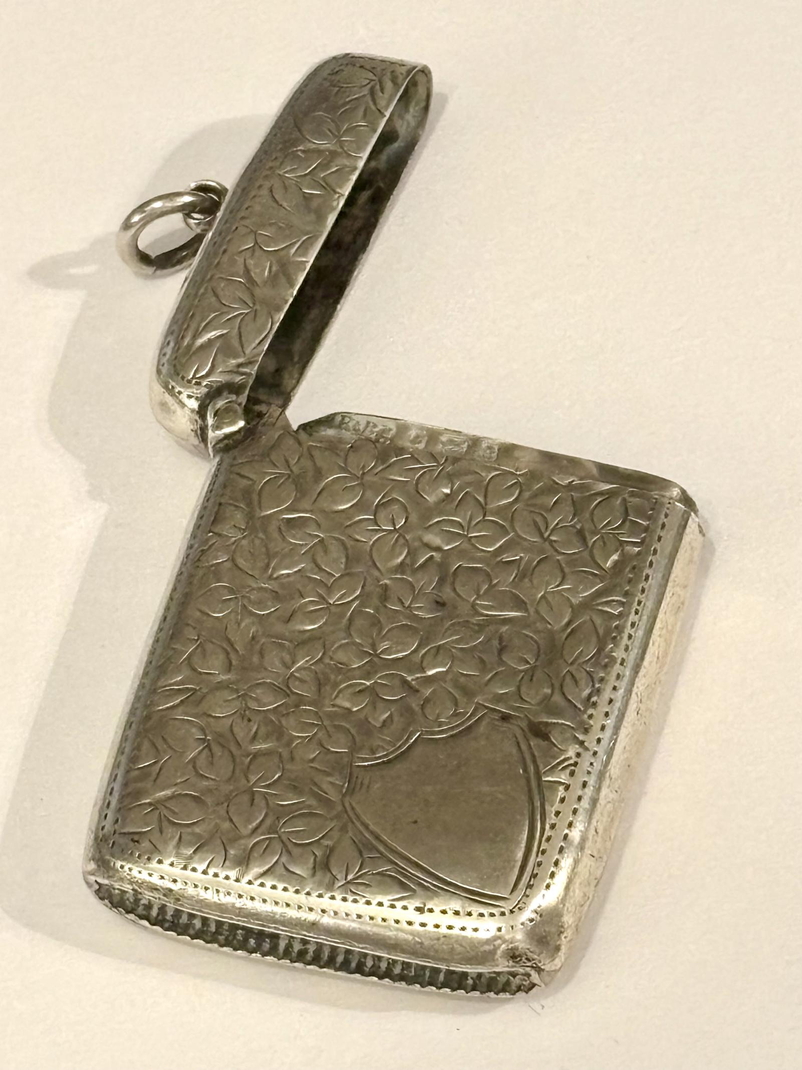 Victorian Silver Vesta Casa Birmingham 1900 Rolason Bros (30.8g) (1 of 9)