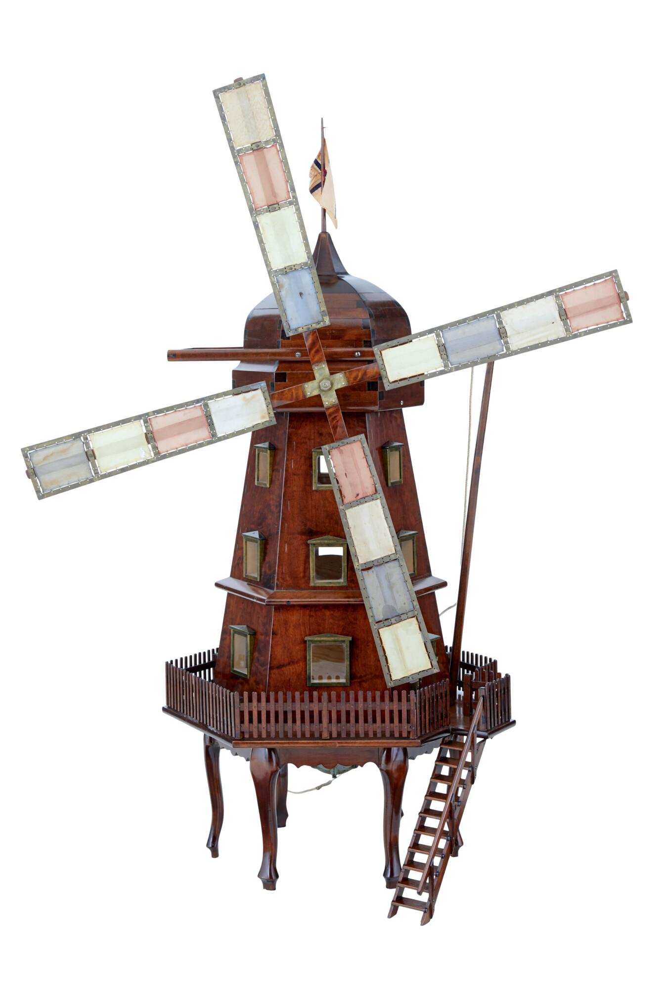 Early 20th Century Decorative Dutch Working Windmill (1 of 10)