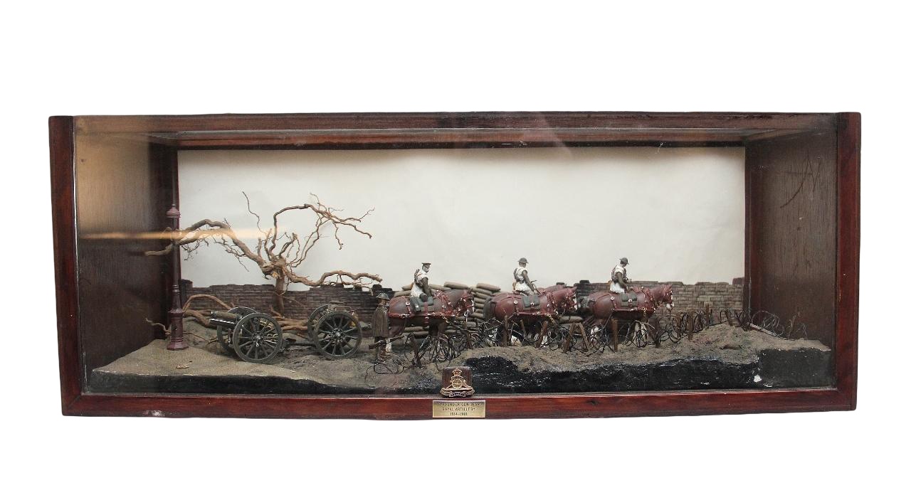 Early 20th Century Diorama of an 18 Pound Gun Team Royal Artillery of the 1st World War (1914-1918) (1 of 10) Early 20th Century Diorama of an 18 Pound Gun Team Royal Artillery of the 1st World War (1914-1918) (1 of 10)