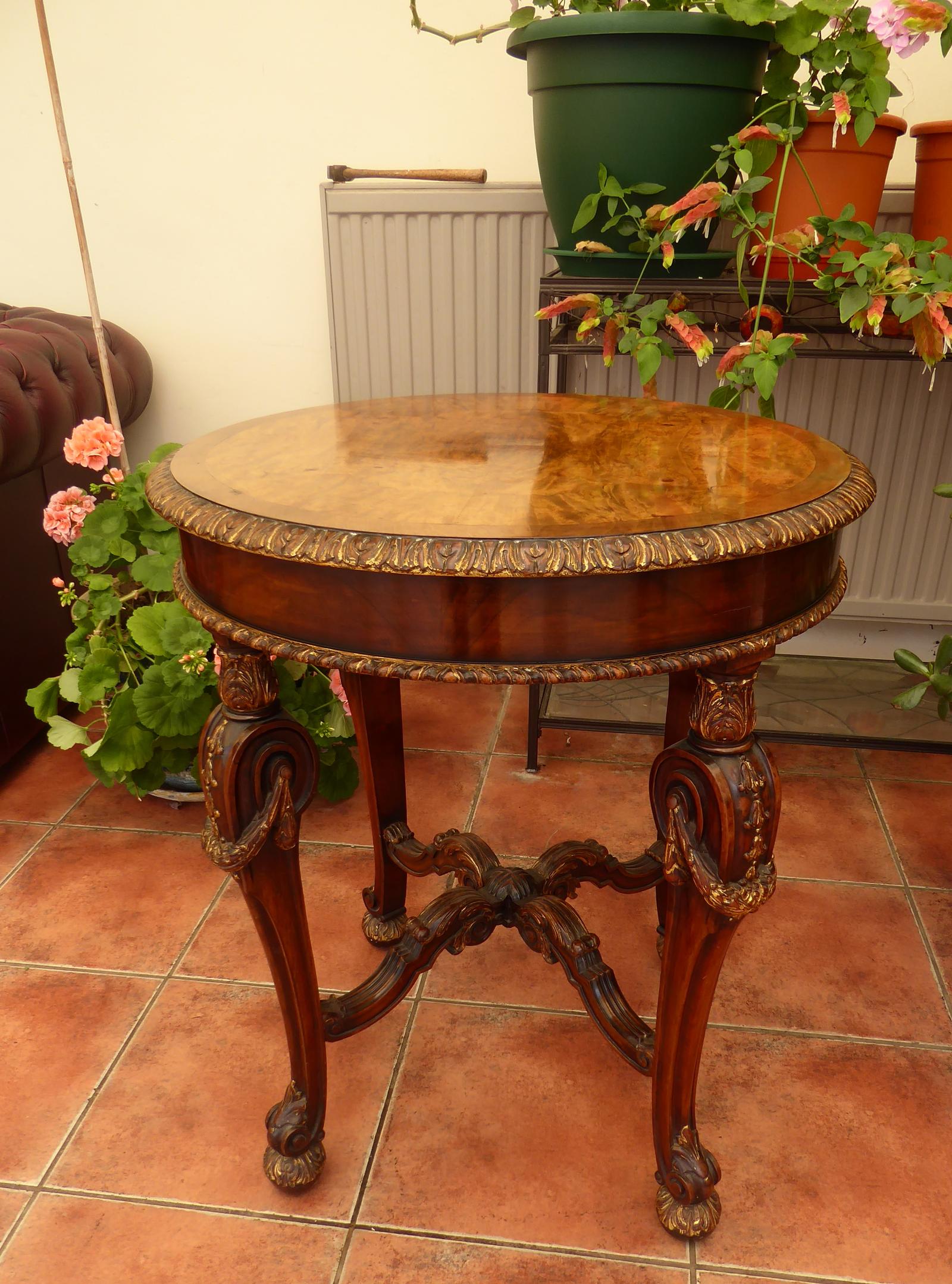 Maple & Co Walnut Occasional Table 1920s (1 of 18)