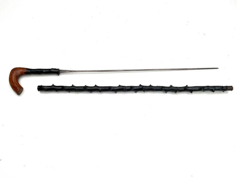 IRISH BLACKTHORN WALKING STICK SWORD STICK HAMMER HEAD GRIP (1 of 19) IRISH BLACKTHORN WALKING STICK SWORD STICK HAMMER HEAD GRIP (1 of 19)