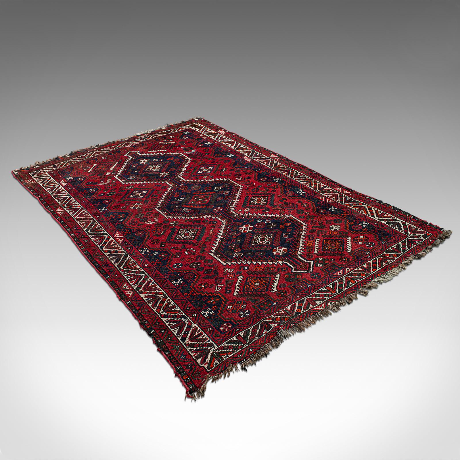 Antique Turkoman Carpet, Caucasian, Hand Woven, Lounge, Hallway, Rug, Circa 1900 (1 of 12)