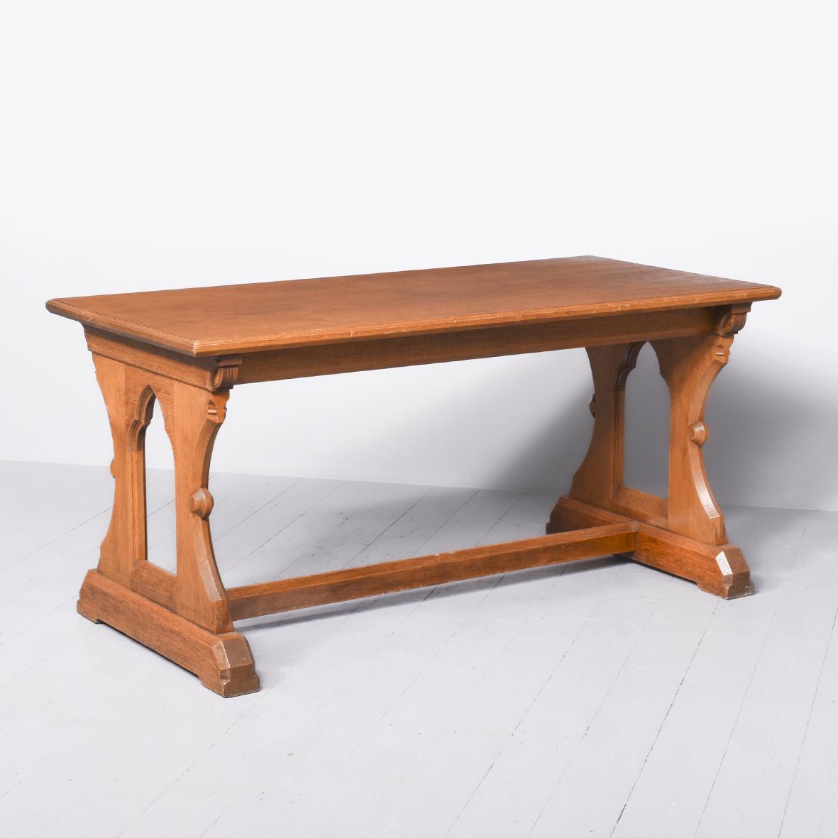 Oak Refectory Table Designed by Sir Robert Lorimer (1 of 6) Oak Refectory Table Designed by Sir Robert Lorimer (1 of 6)