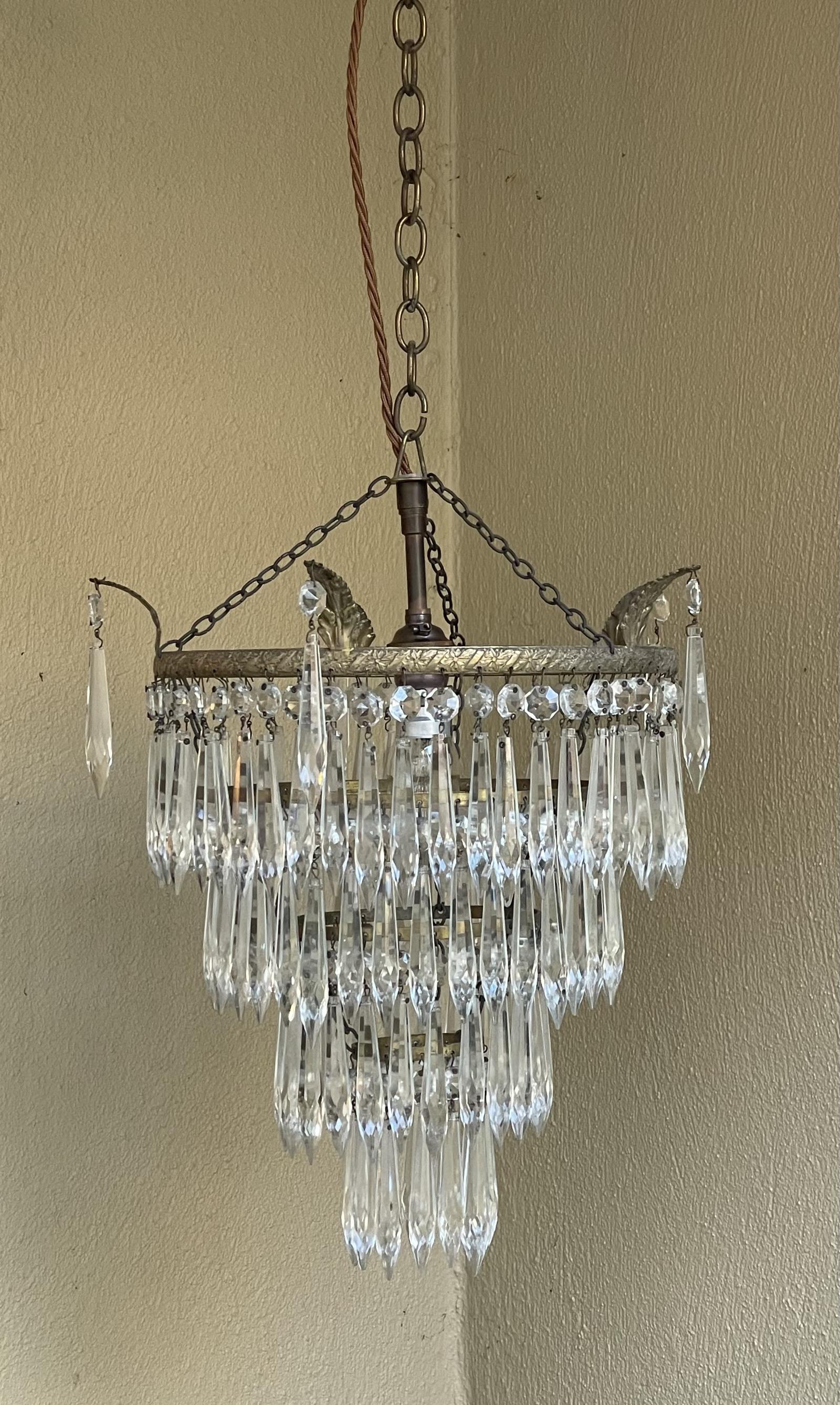 Quality Four Tier Waterfall Chandelier (1 of 7) Quality Four Tier Waterfall Chandelier (1 of 7)