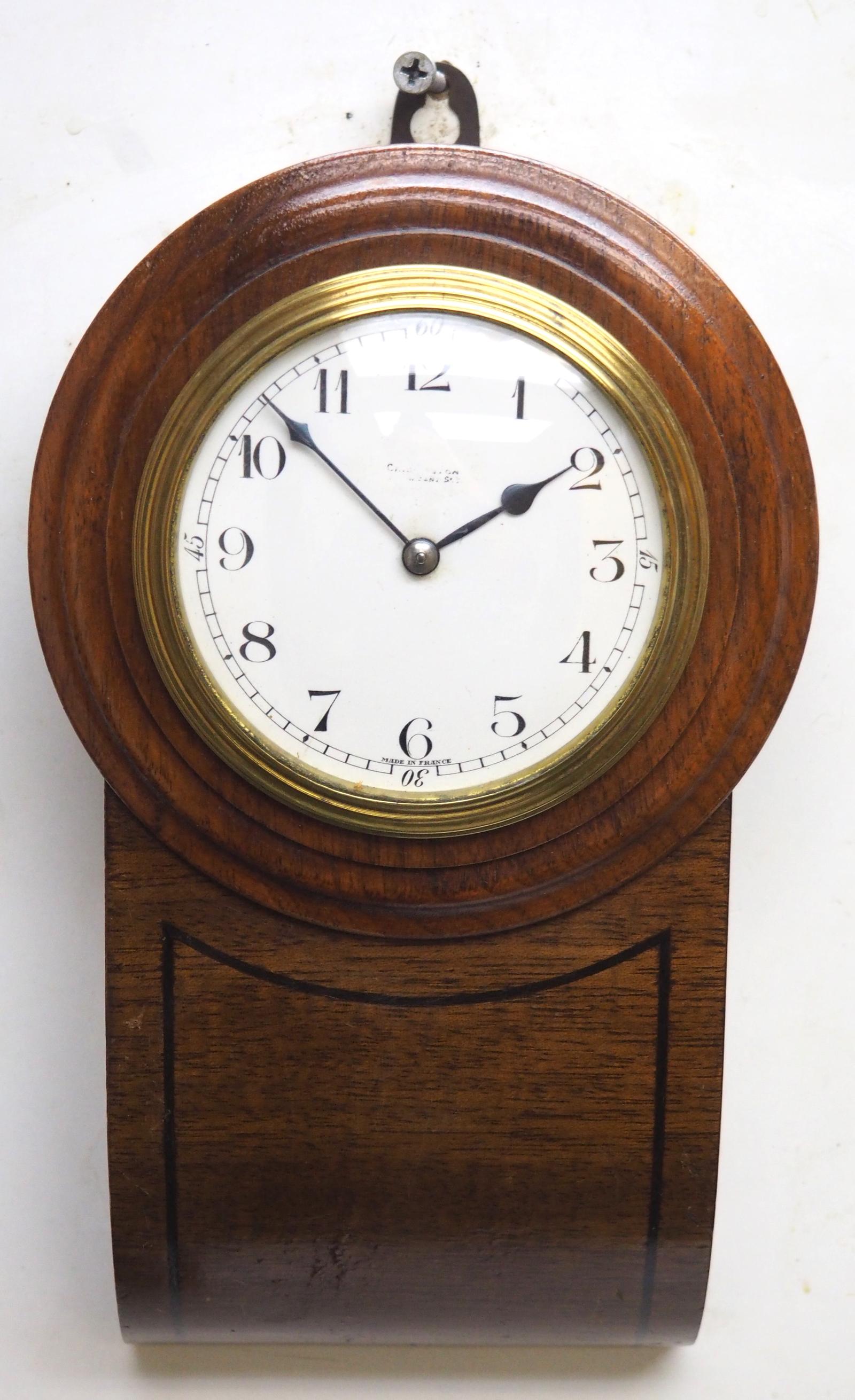 Rare Antique French 8 Day Timepiece Mahogany Miniature Drop Dial Wall Clock (1 of 9) Rare Antique French 8 Day Timepiece Mahogany Miniature Drop Dial Wall Clock (1 of 9)