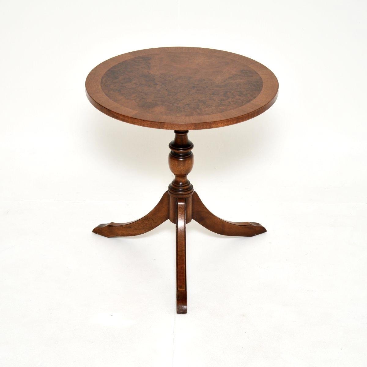 Regency Style Burr Walnut Side Table (1 of 5)