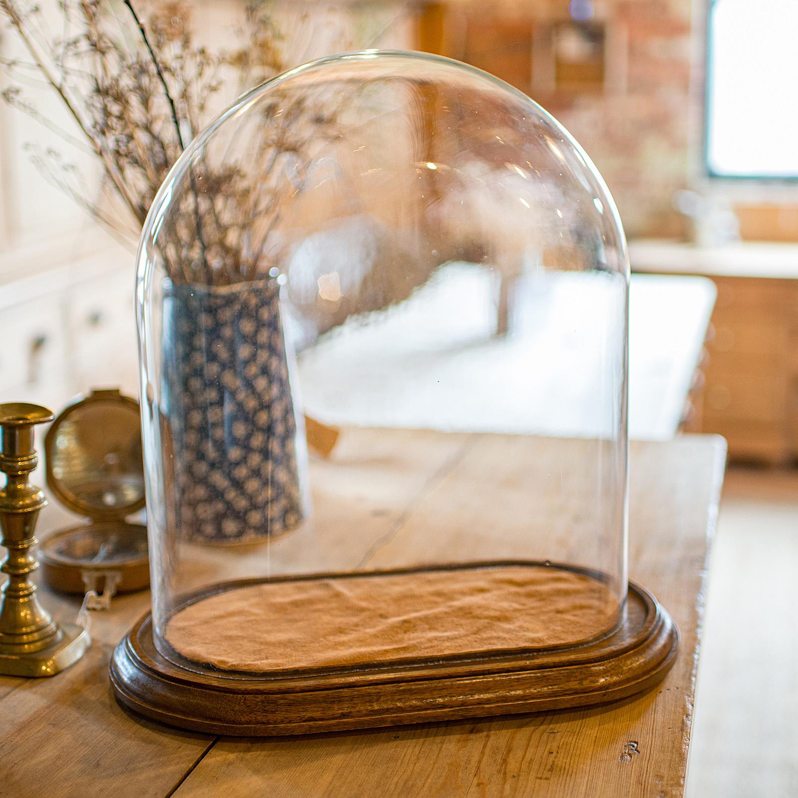 Large Antique Carriage Clock Dome, English, Glass, Display, Showcase, Victorian (1 of 8)