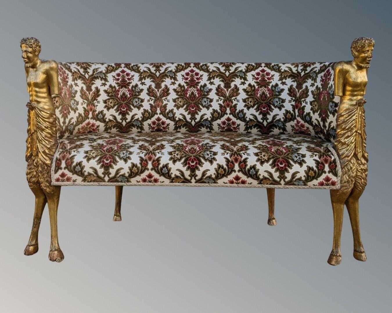 Outstanding Giltwood Satyr Sofa Venetian 19th Century (1 of 11)