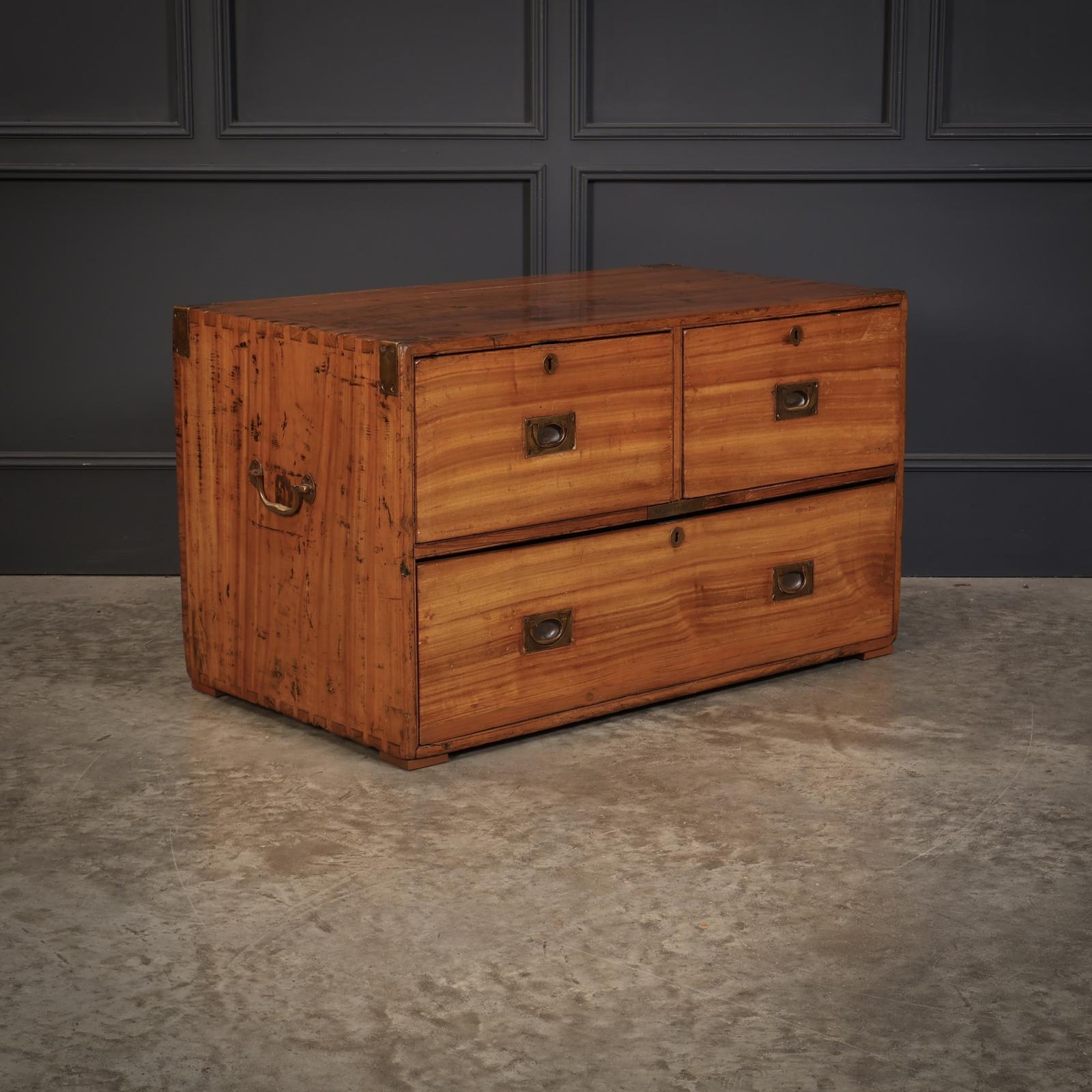 Camphor Wood Campaign Chest Coffee Table (1 of 10)