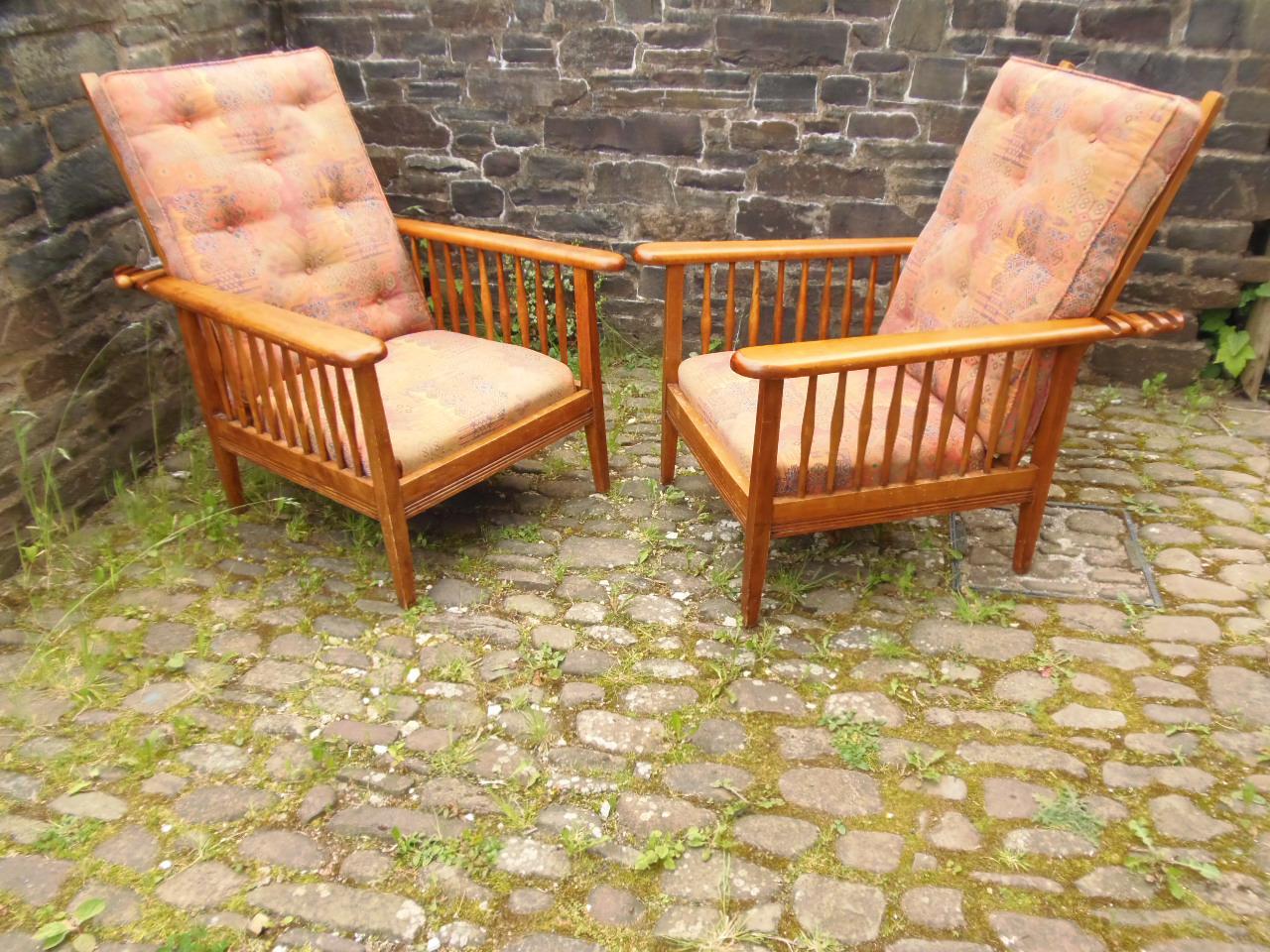 Pair of Arts & Crafts Reclining Chairs (1 of 12) Pair of Arts & Crafts Reclining Chairs (1 of 12)