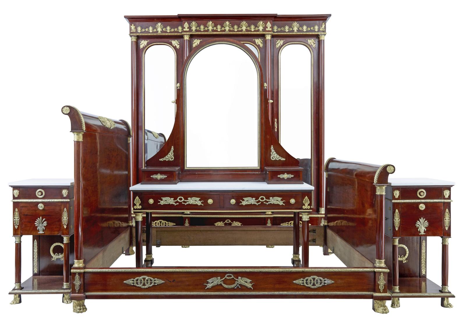 Impressive 19th Century French Empire Revival 5 Piece Bedroom Suite (1 of 32)