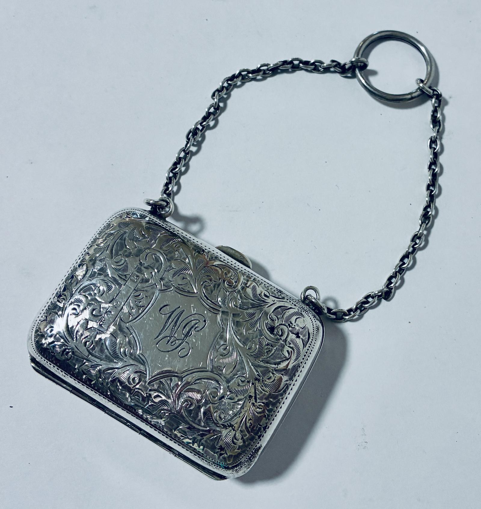 Edwardian Silver Coin Purse Chatelaine (1 of 11) Edwardian Silver Coin Purse Chatelaine (1 of 11)
