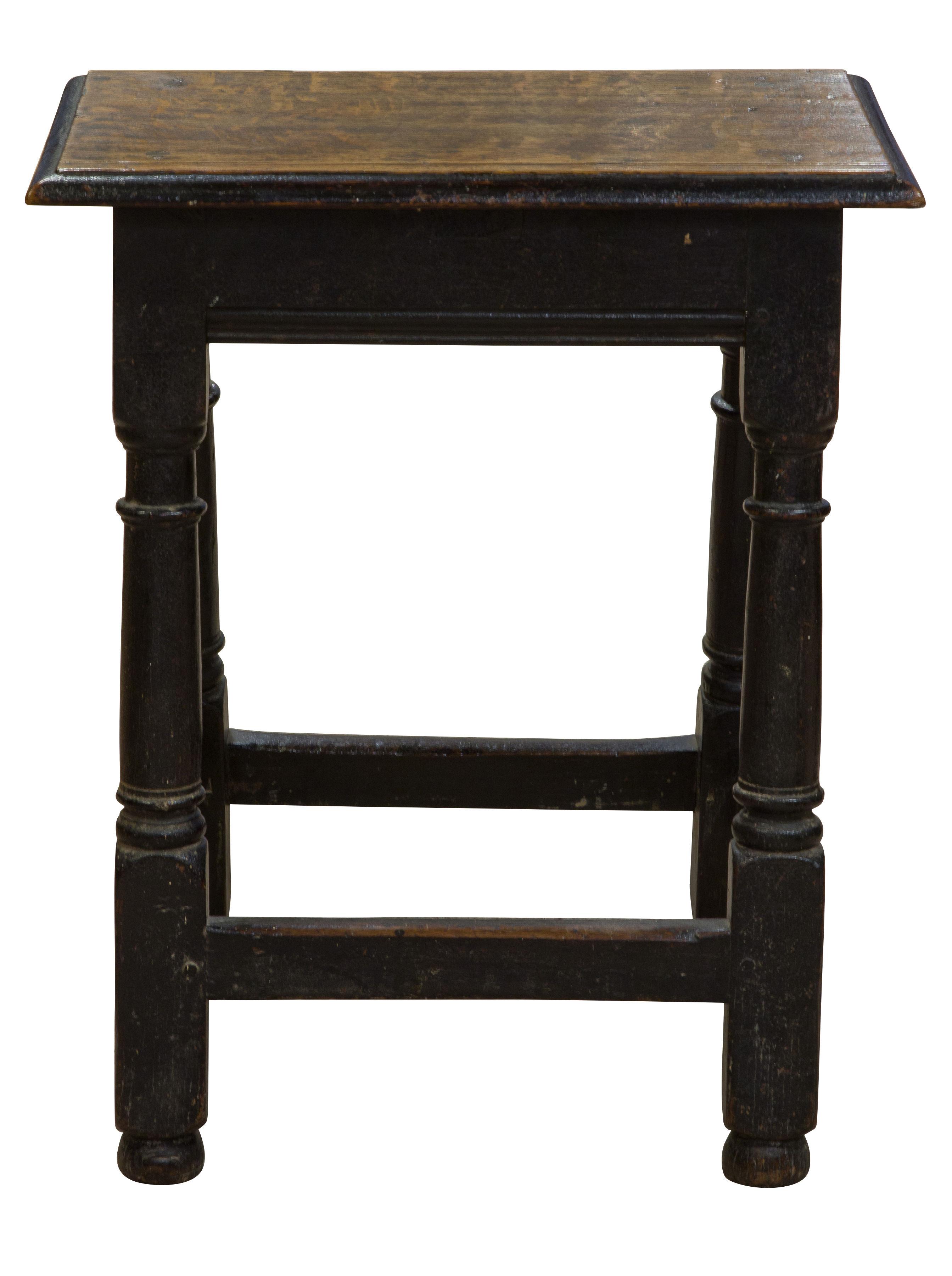 17thc oak joined stool (1 of 1)