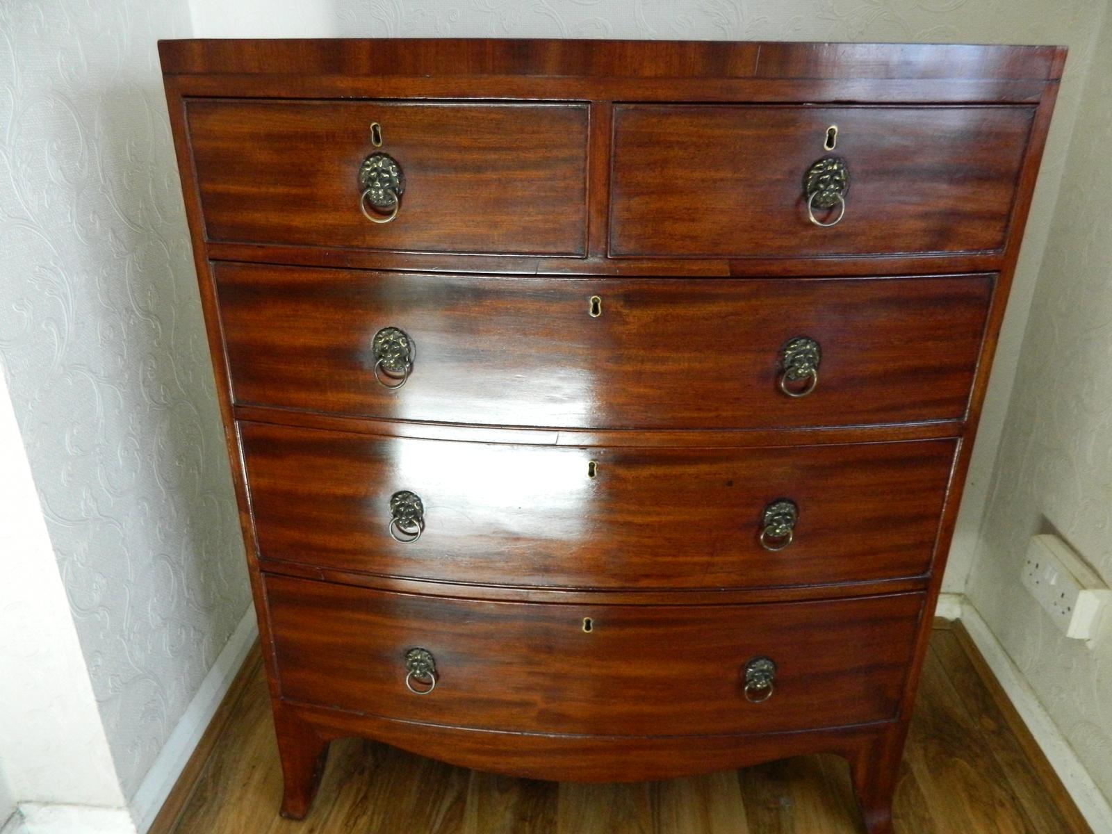 Victorian Mahogany Bow Front Chest of Drawers Lion Head (1 of 20) Victorian Mahogany Bow Front Chest of Drawers Lion Head (1 of 20)