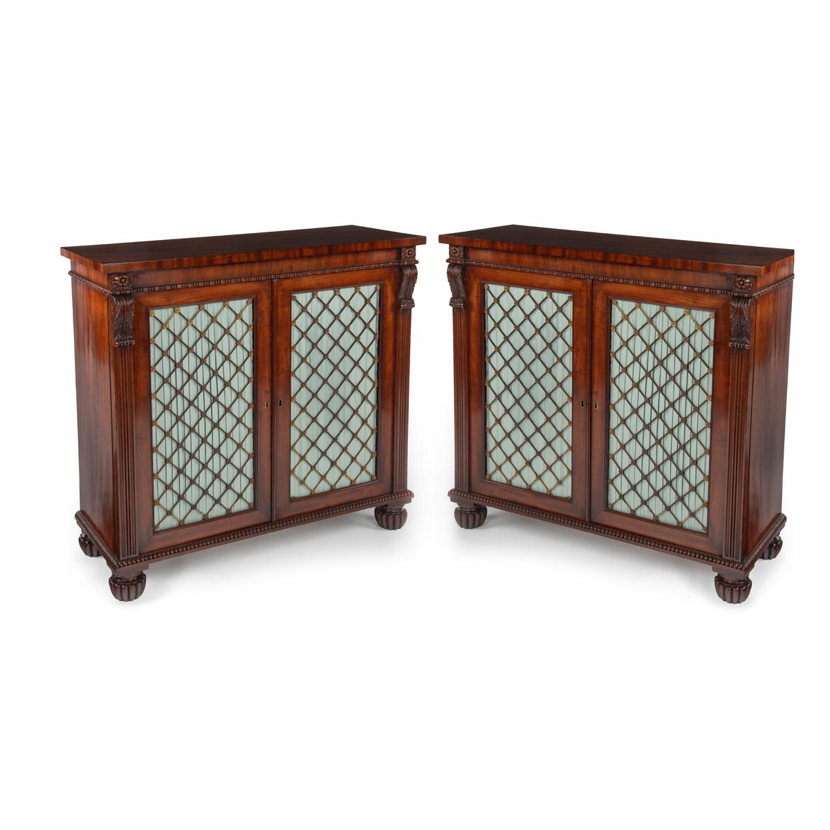 A Fine Pair of Regency Mahogany Side Cabinets by Gillows, c.1815 (1 of 12)