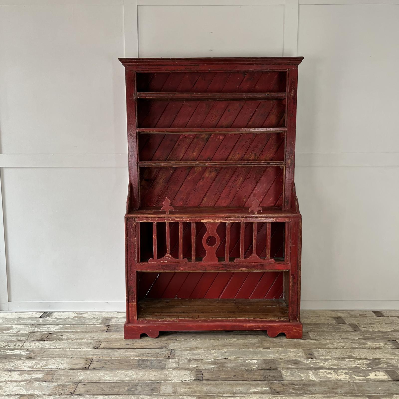 Mid 19th Century Irish Pine Chicken Coop Dresser (1 of 27)