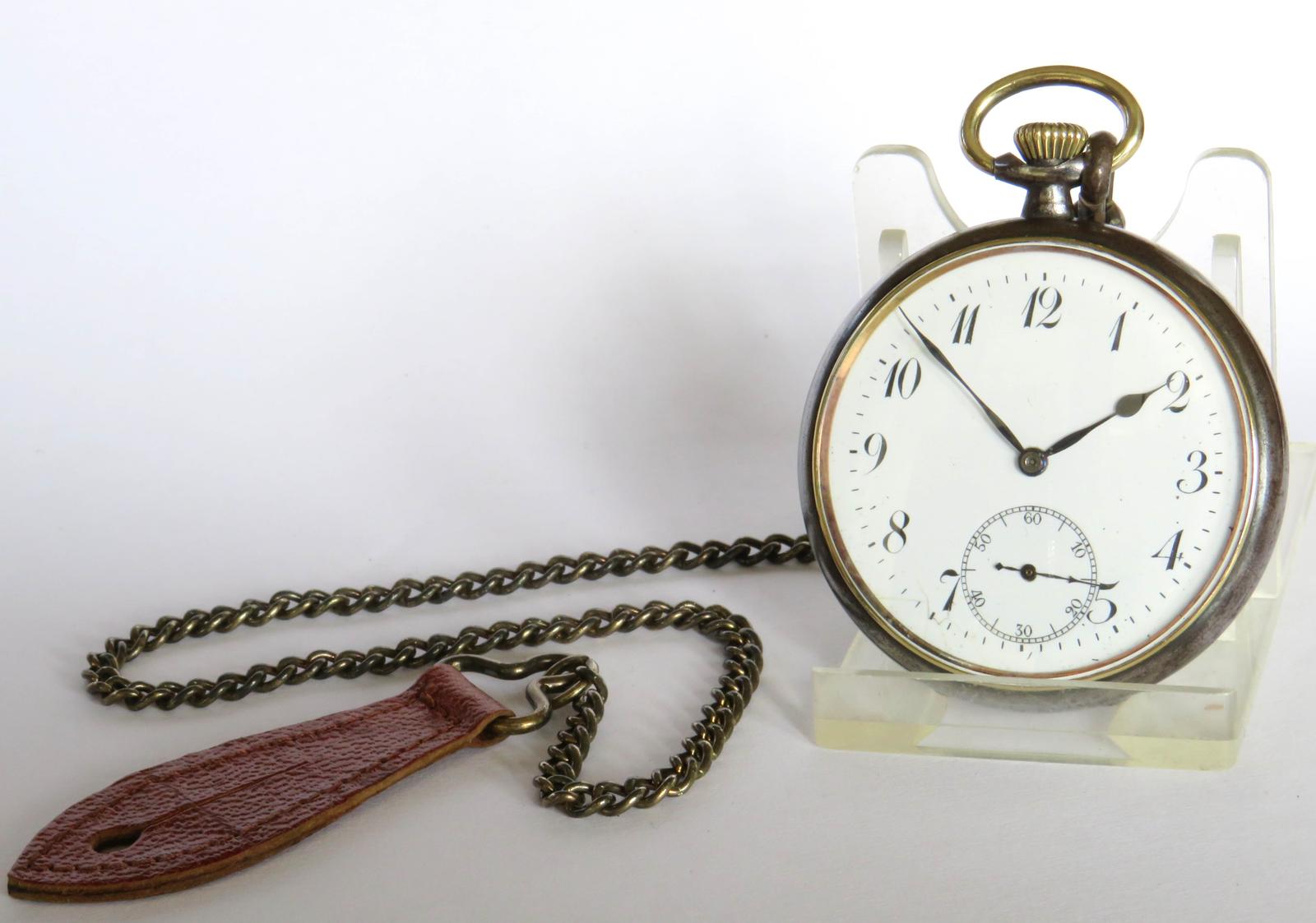 Pocket Watch : Antique Zenith Gun Metal Pocket Watch, C1905 (1 of 6)