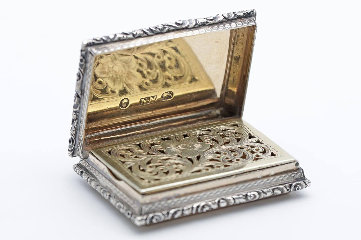 George IV Silver Vinaigrette Nathaniel Mills (1 of 7)