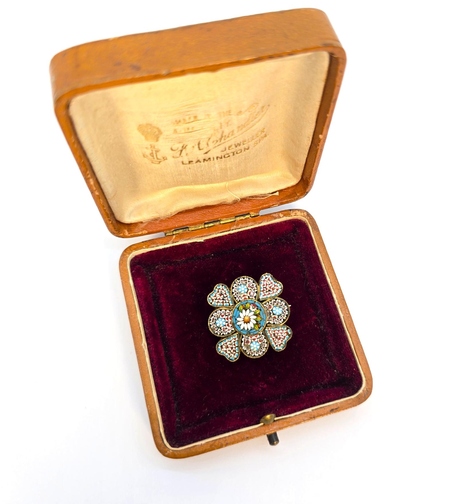 Exceptionally Fine 19th Century Italian Micro Mosaic Brooch c.1880 (1 of 7) Exceptionally Fine 19th Century Italian Micro Mosaic Brooch c.1880 (1 of 7)