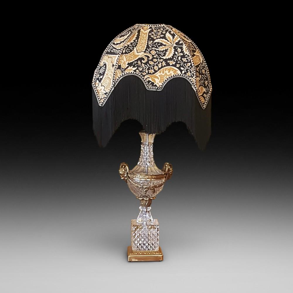 Cut Glass & Gilt Metal Mounted Table Lamp (1 of 6)