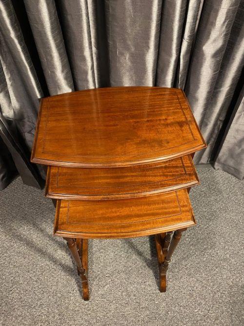 Set of Three Mahogany Nest of Tables (1 of 5)