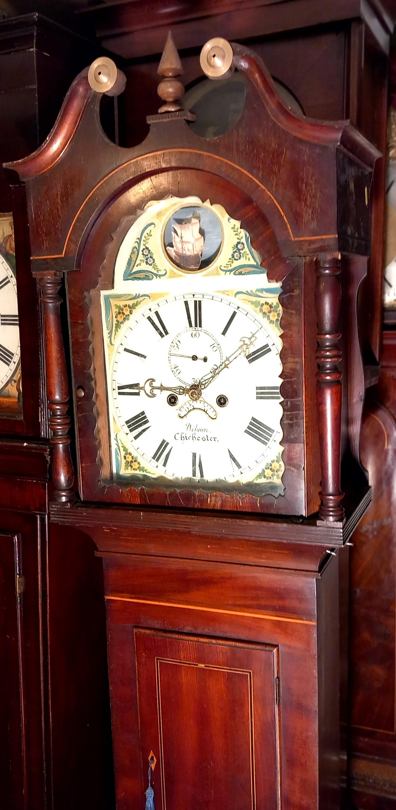 Rocking Ship Longcase Clock 77" High (1 of 5) Rocking Ship Longcase Clock 77" High (1 of 5)