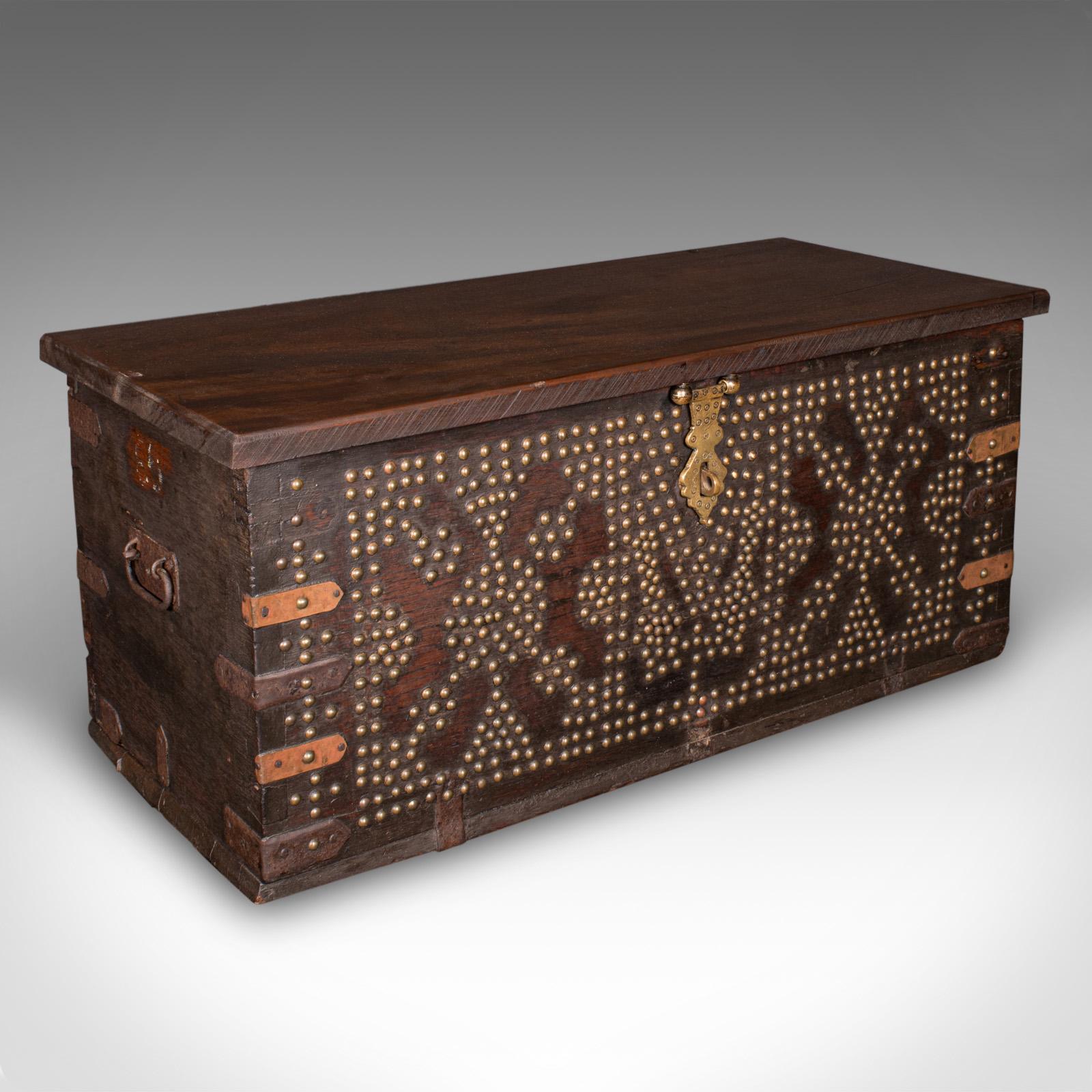Antique Studded Zanzibar Chest, African, Carriage Trunk, Victorian, Circa 1850 (1 of 11)