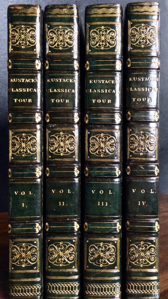 1815 A Classical Tour Through Italy by John C Eustace Leather Bound Set 4 x Vols (1 of 4)