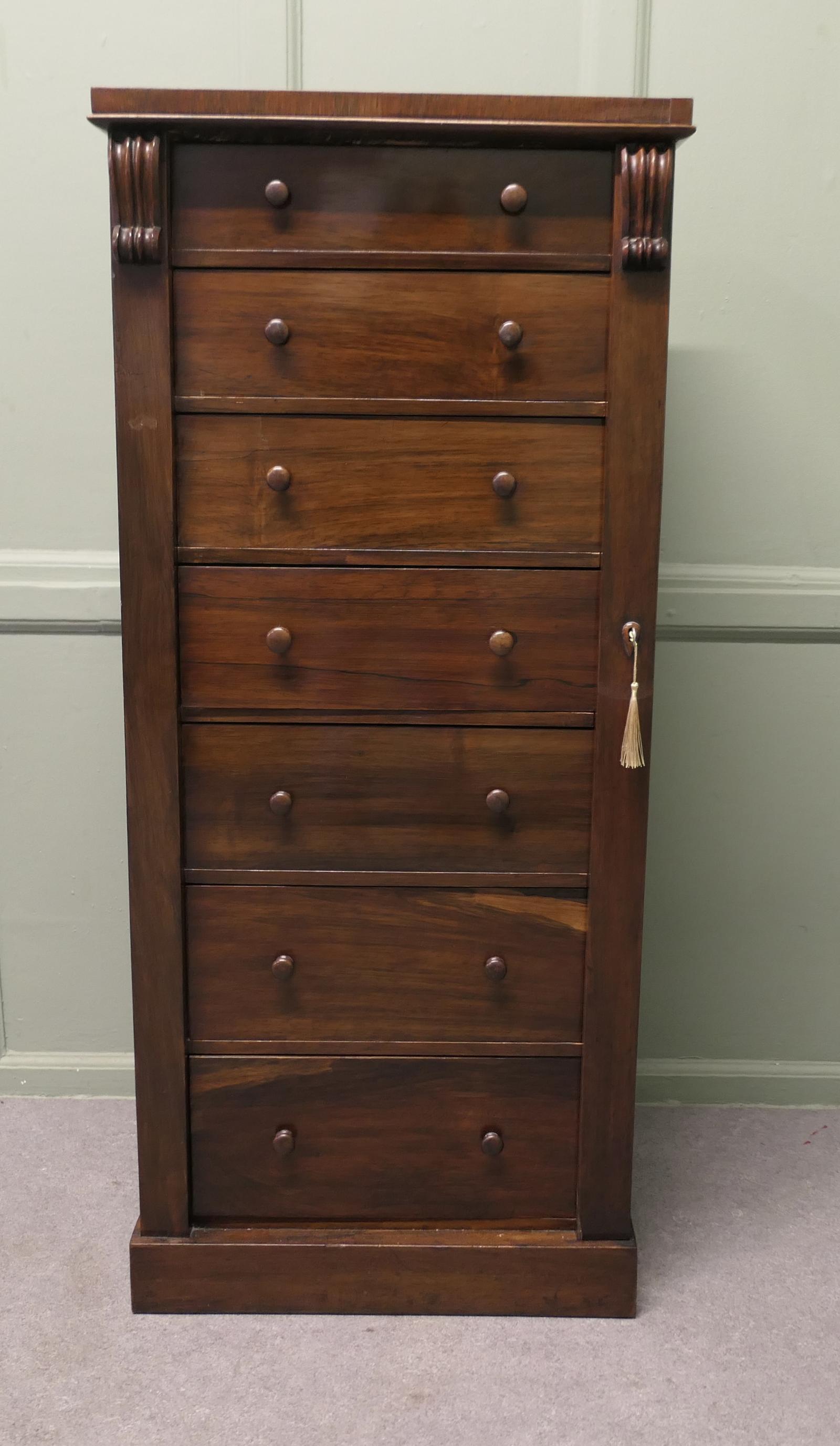 Tall Victorian Wellington Chest Filing Cabinet (1 of 7) Tall Victorian Wellington Chest Filing Cabinet (1 of 7)