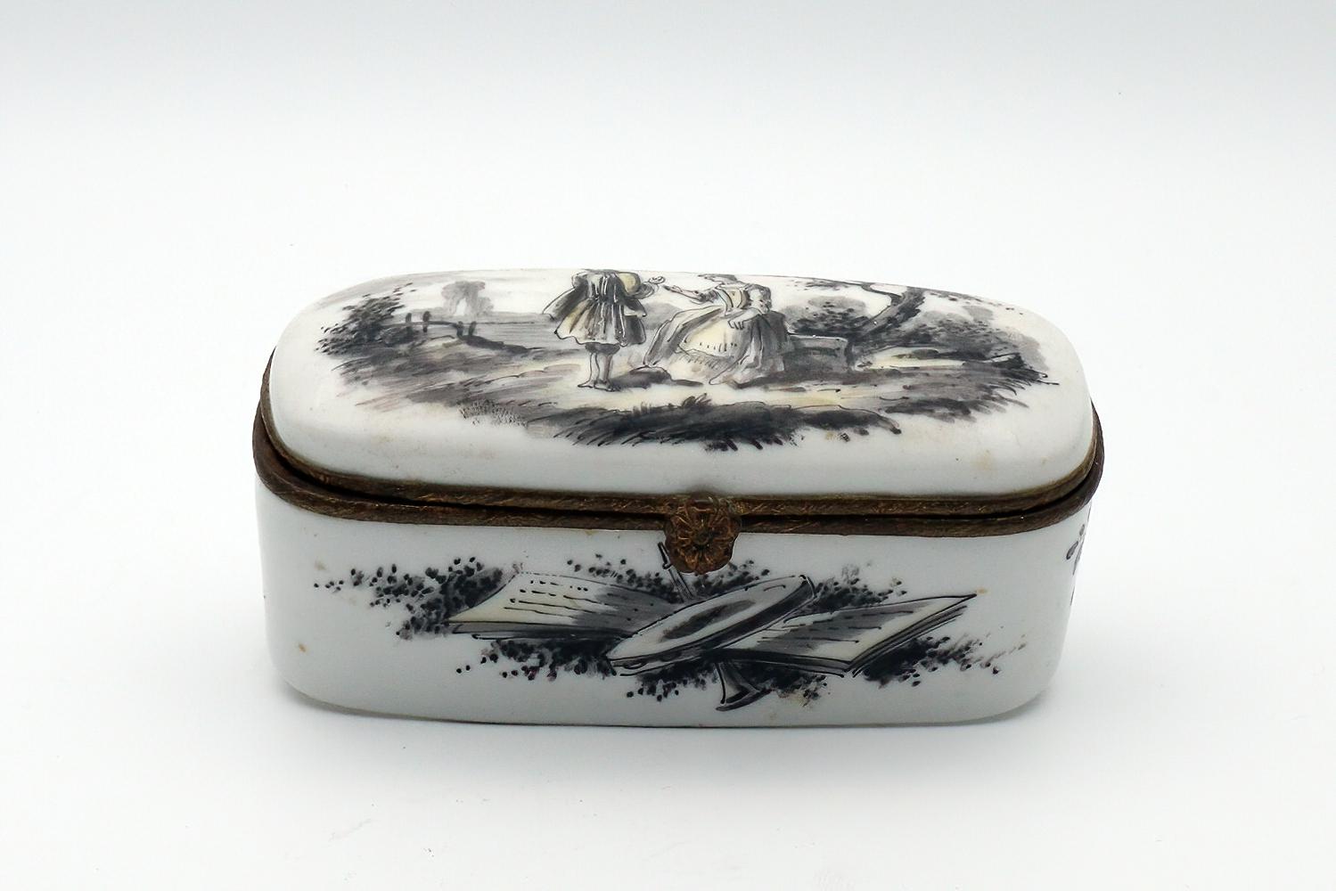 French Faience Box Signed Sceaux (1 of 4) French Faience Box Signed Sceaux (1 of 4)