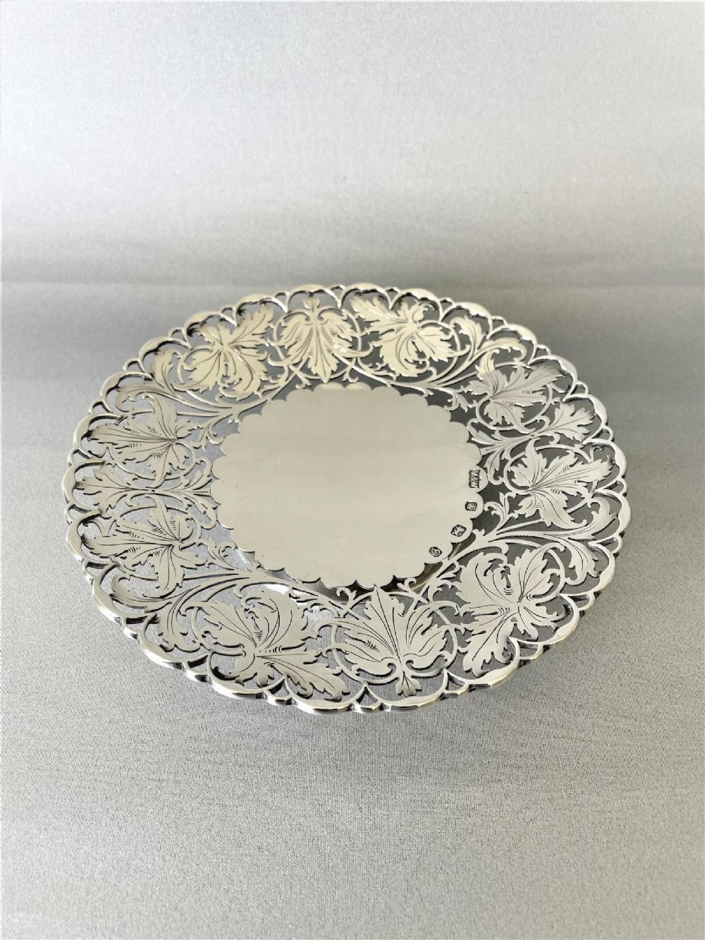 Superb Mappin & Webb Pierced Silver Dish (1 of 6)