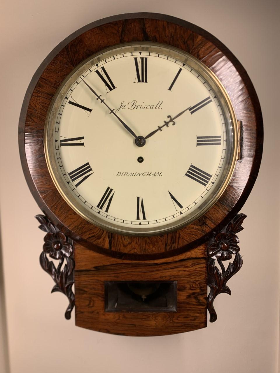 Fusee Drop Dial Victorian Wall Clock (1 of 7)