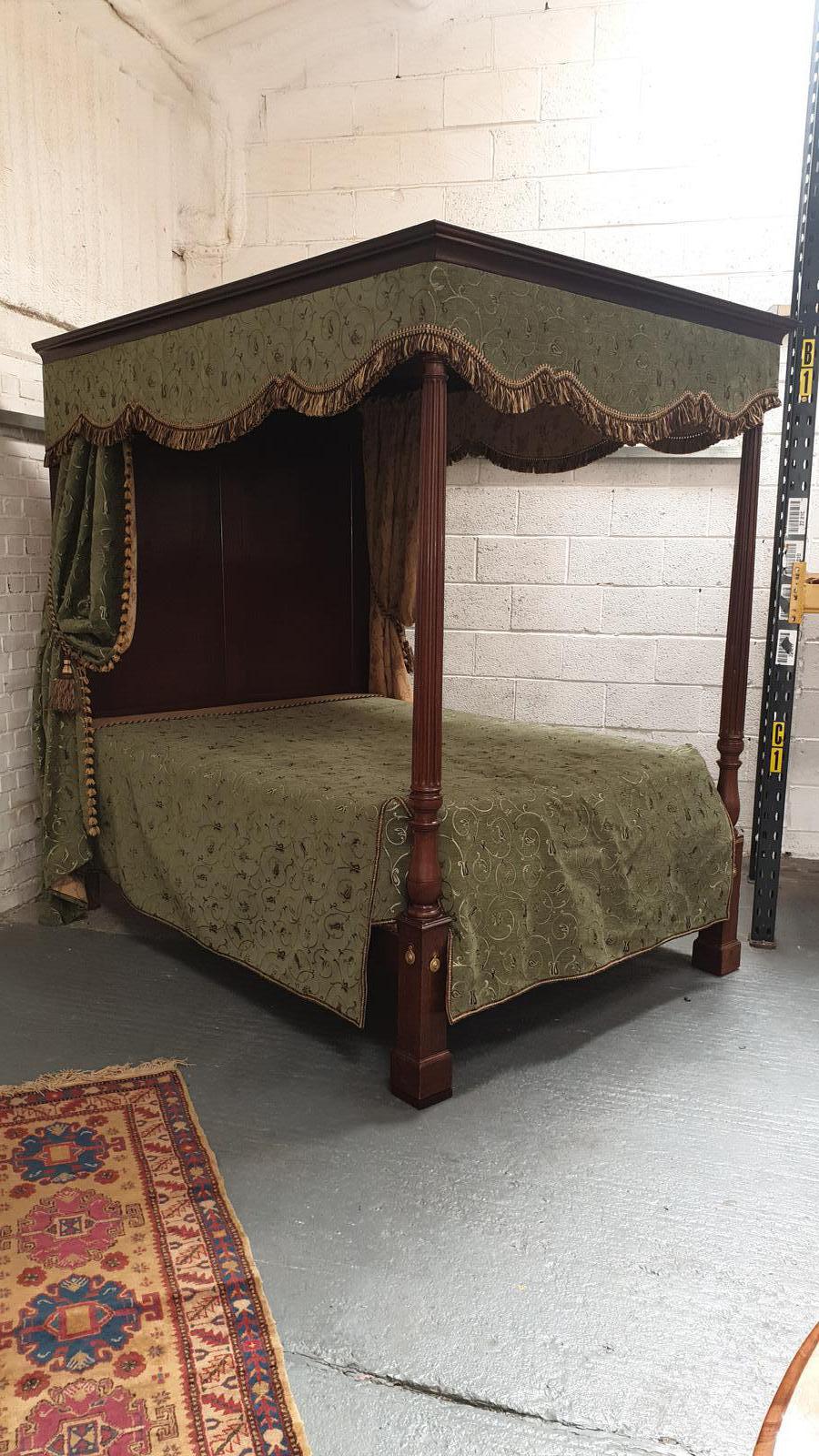 Superb William IV Mahogany Four Poster King-size Bed (1 of 1) Superb William IV Mahogany Four Poster King-size Bed (1 of 1)