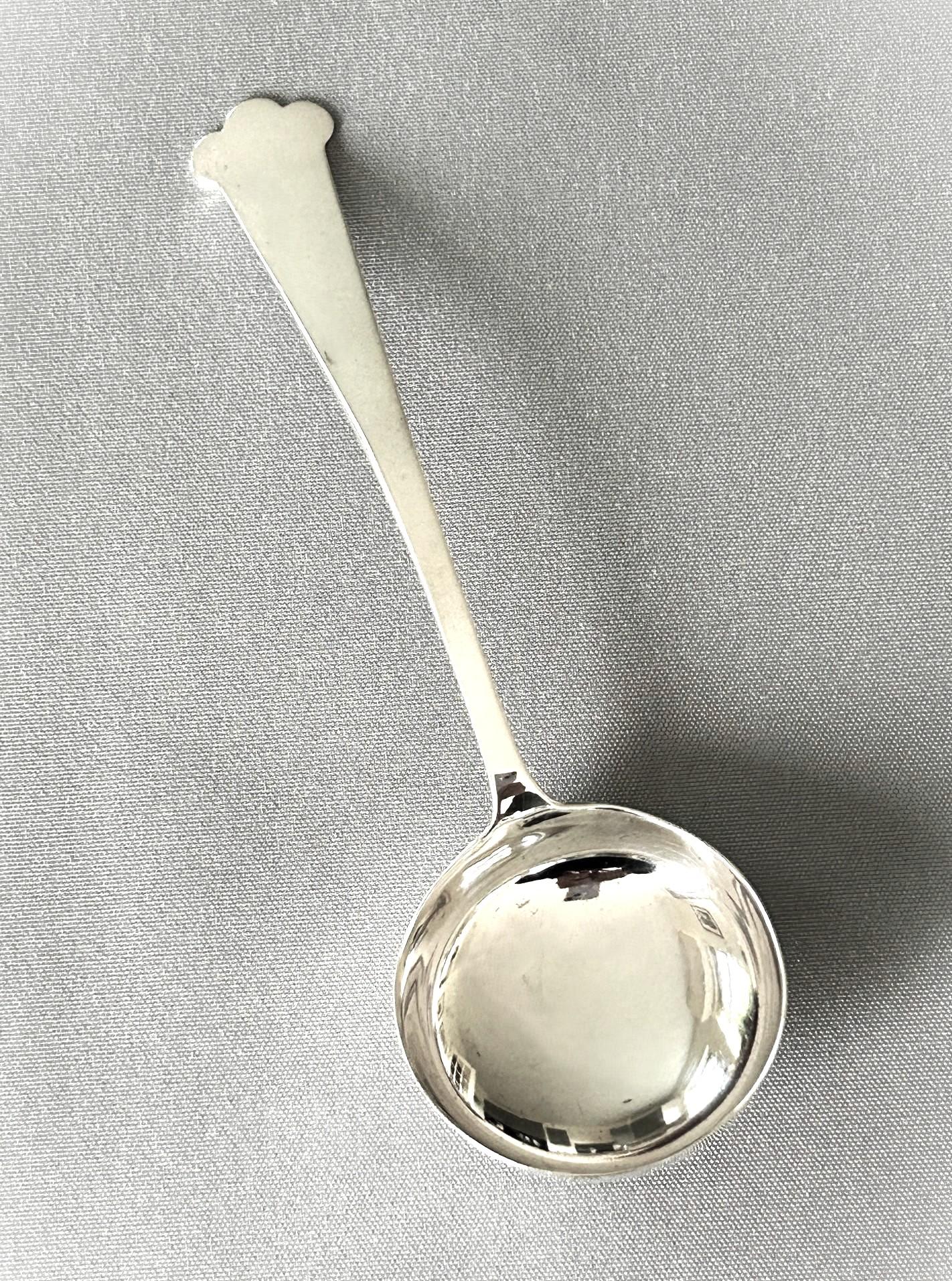 George V Arts & Crafts Silver Cream Ladle (1 of 7)