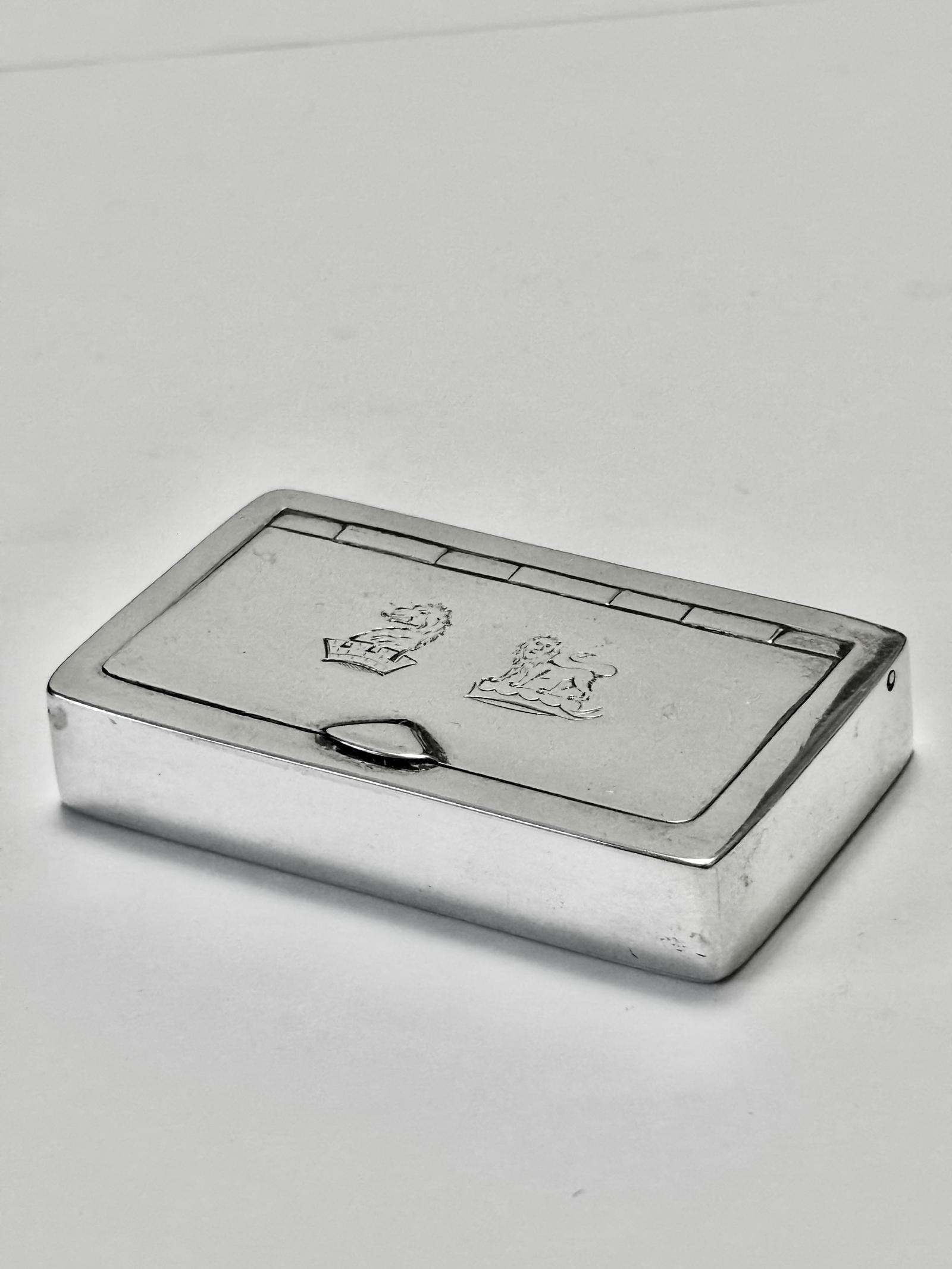 Antique Silver Victorian Snuff Box - Barnet Henry Joseph - Chester 1885 (1 of 12)