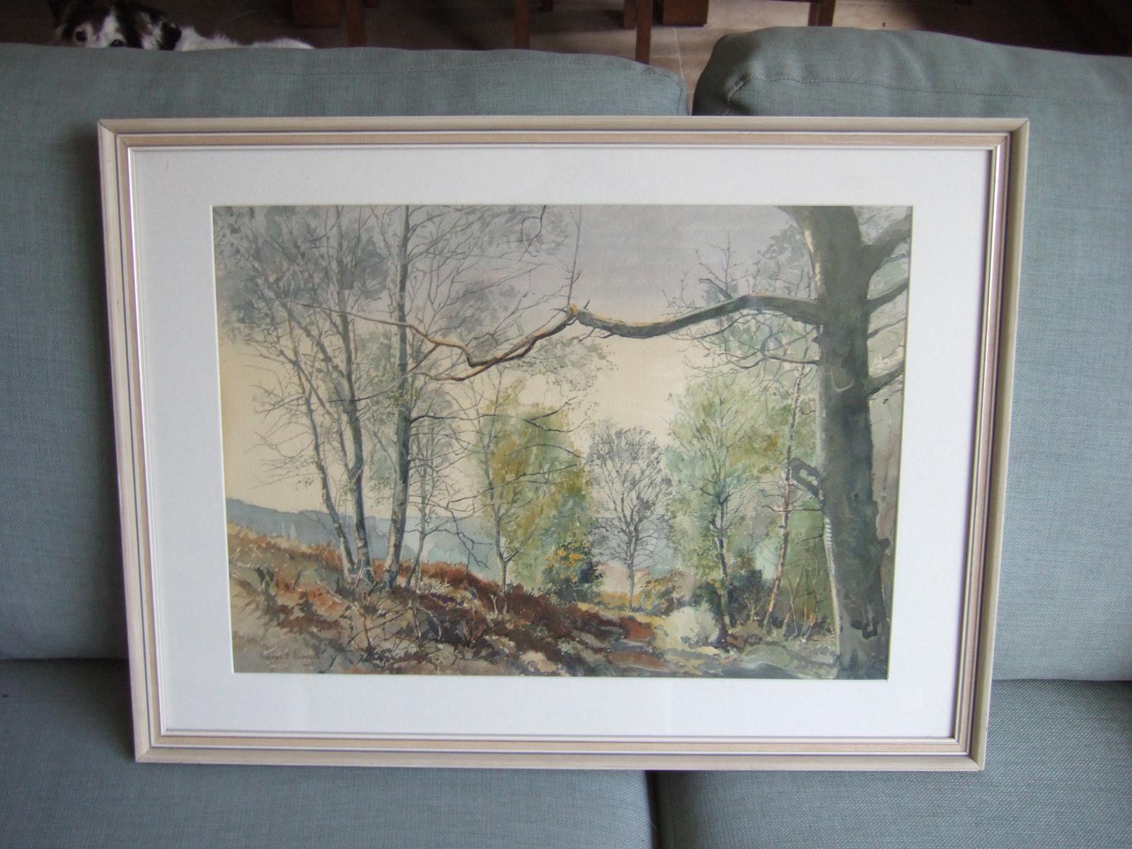 Vincent F Nicholls - Watercolour - Spring Walk on Grabbist, Exmoor (1 of 4) Vincent F Nicholls - Watercolour - Spring Walk on Grabbist, Exmoor (1 of 4)