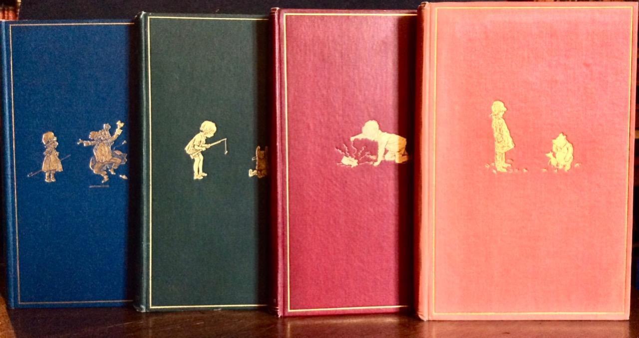 1920s Winnie The Pooh Set by A A Milne 4 Vols Early Editions Original Bindings (1 of 6)