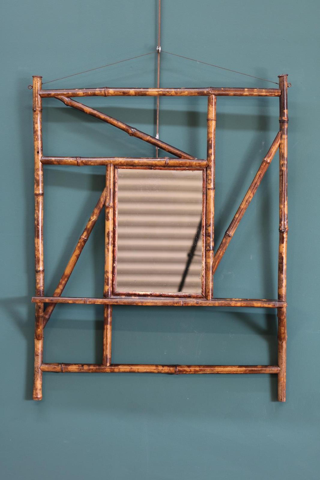 Real Bamboo Framed Hall Mirror (1 of 9) Real Bamboo Framed Hall Mirror (1 of 9)