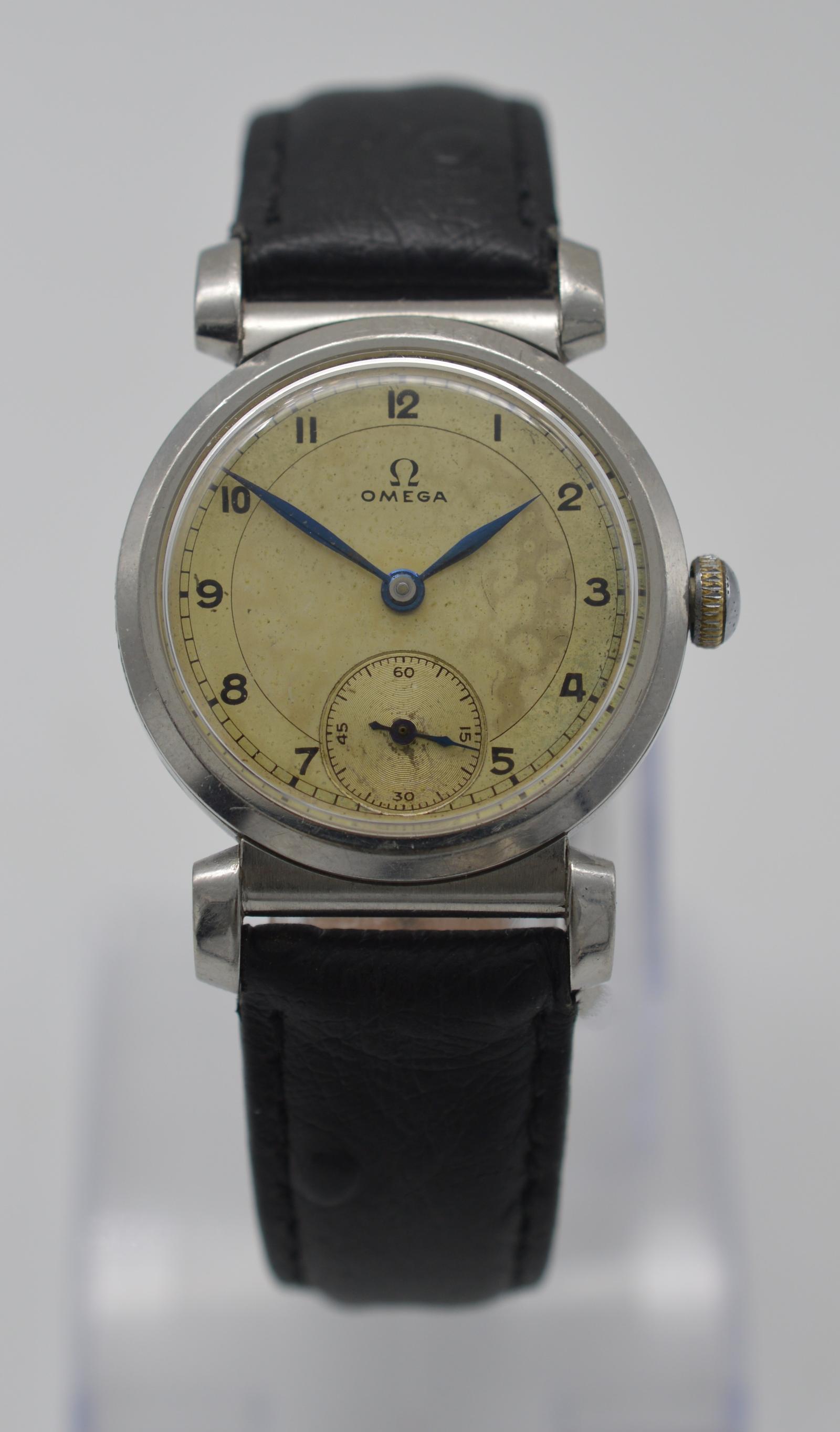 1937 Omega 'Scarab' Cased, Fancy Lugs Wristwatch (1 of 8) 1937 Omega 'Scarab' Cased, Fancy Lugs Wristwatch (1 of 8)
