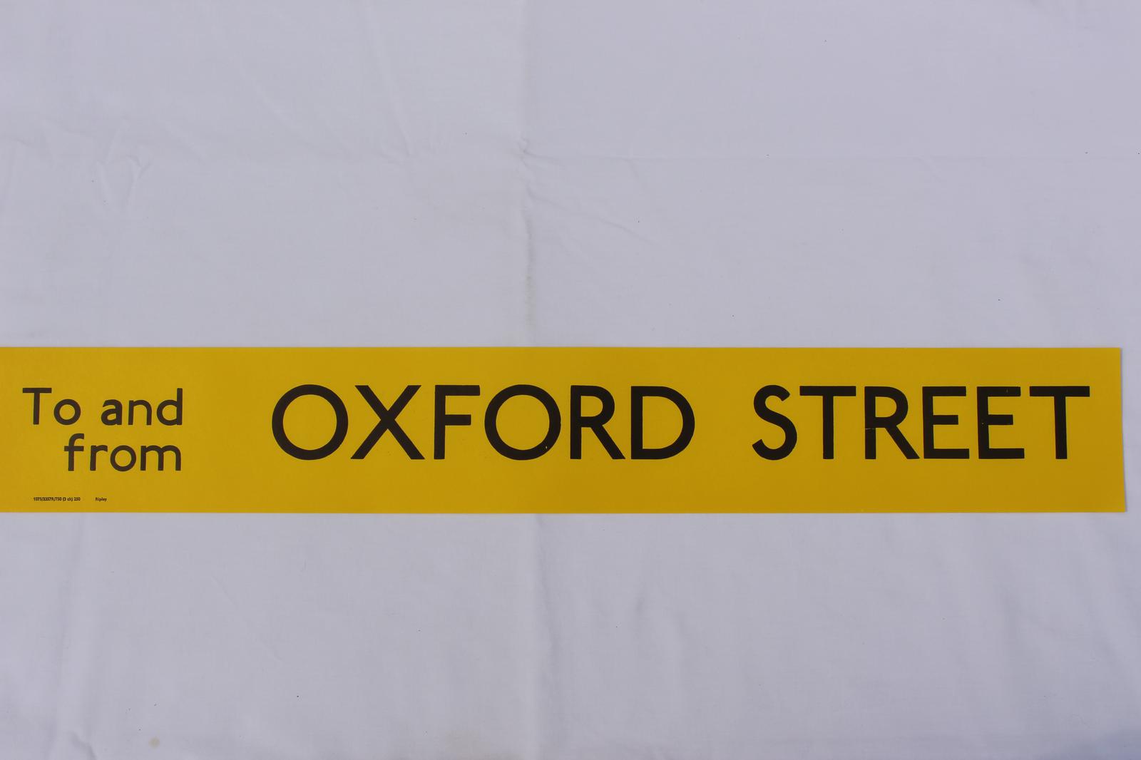 London Transport Slipboard Poster for Oxford Street (1 of 1)