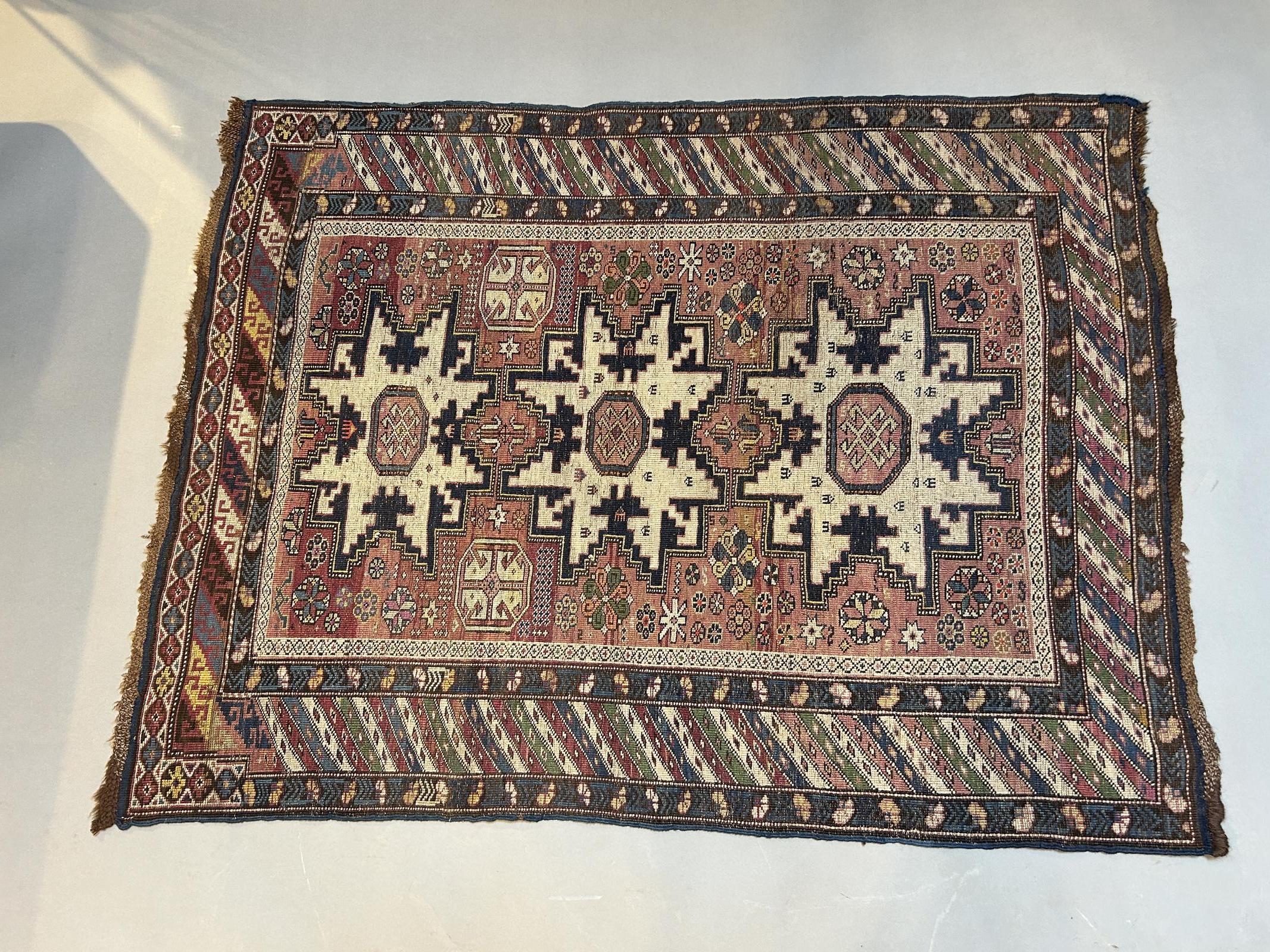 Antique Caucasian Kazak Rug (1 of 6)
